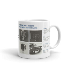 70 and 72 Direct Connection Chryco Cuda GTX Hemi Tachometer Mopar Coffee Mug Bee