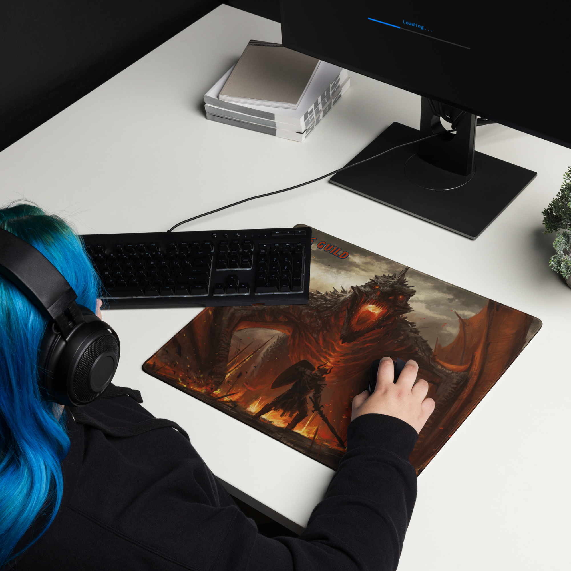 Dragonslayer Gaming Mousepad ( 36"x18" ) or ( 18"x16" )
