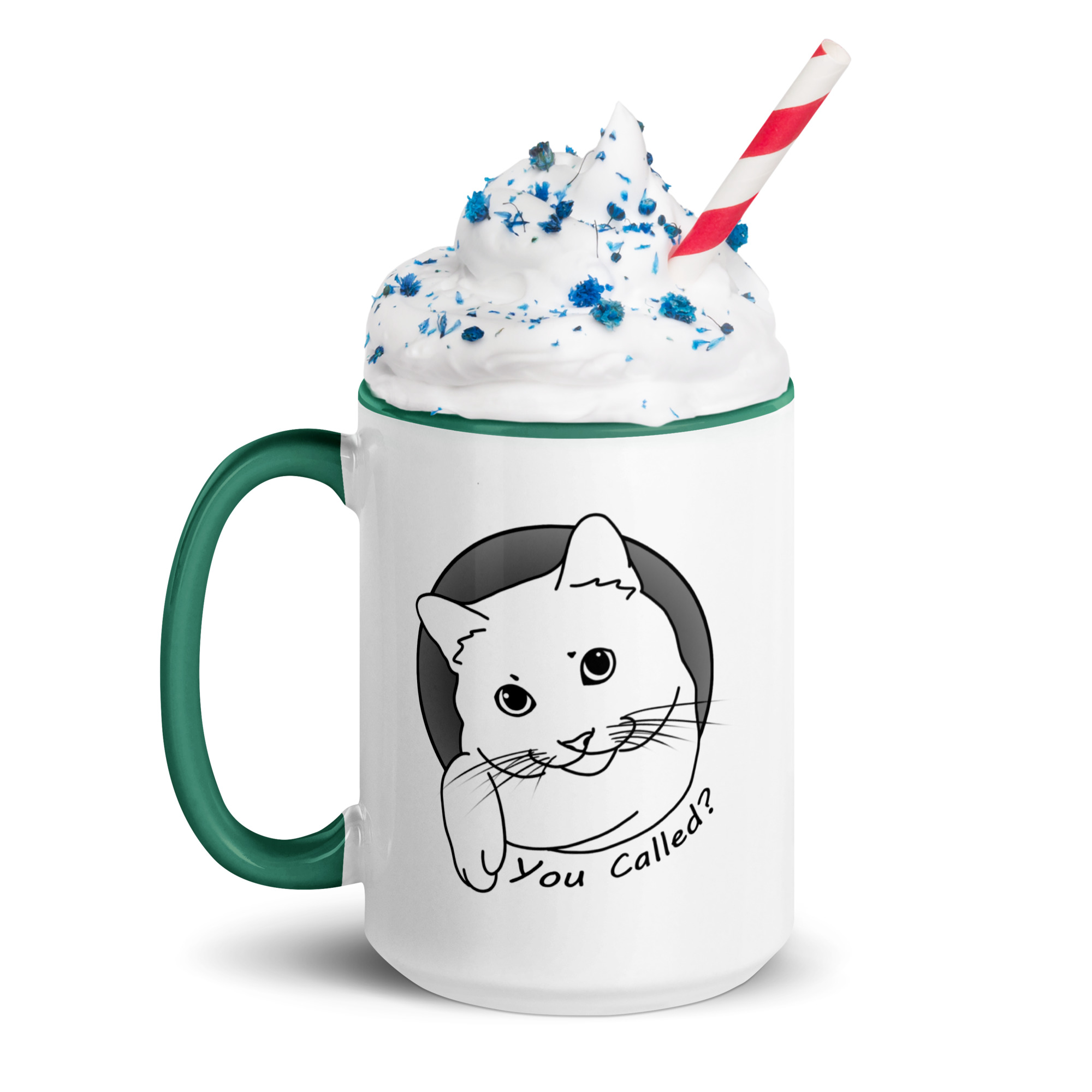 You Called? Cute Cat Sayings Mug with Color Inside Fun Breakfast Tea Coffee - Image 7