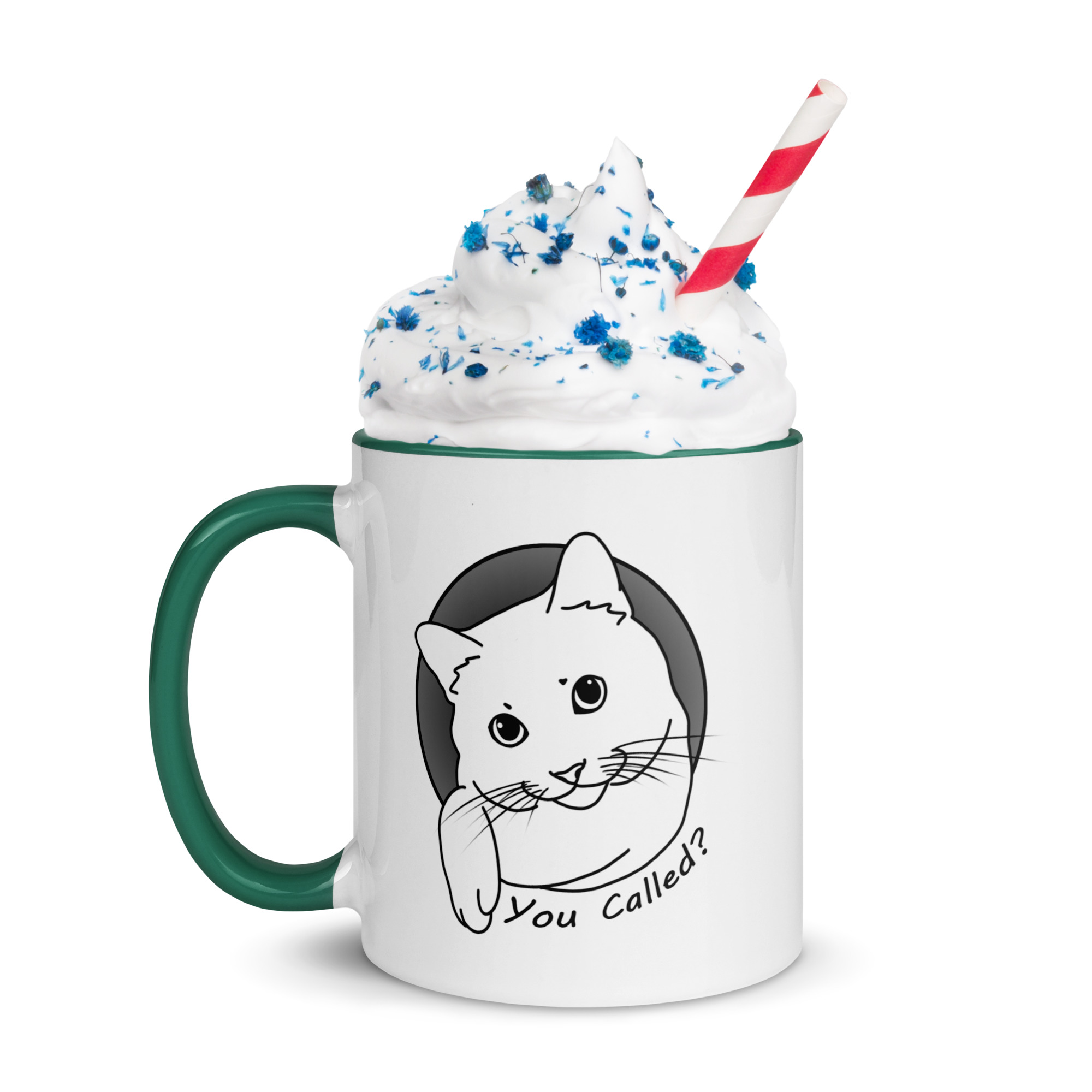You Called? Cute Cat Sayings Mug with Color Inside Fun Breakfast Tea Coffee - Image 6