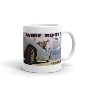 67 Cuda Wide Boots Good Year Ad 70 Challenger Coffee Mug Barracuda 426 Hemi