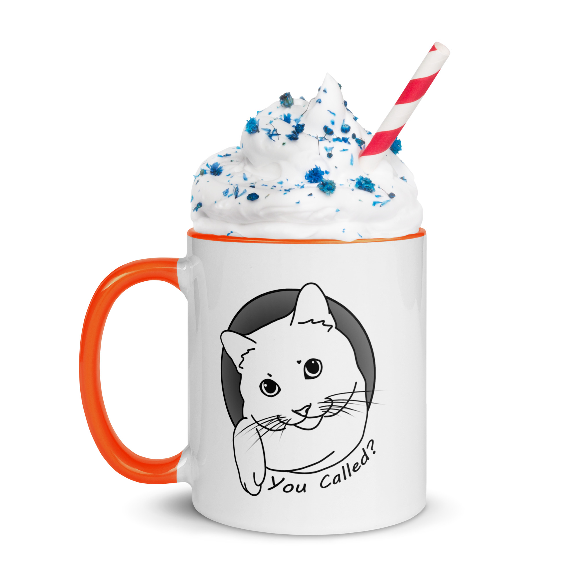 You Called? Cute Cat Sayings Mug with Color Inside Fun Breakfast Tea Coffee - Image 8