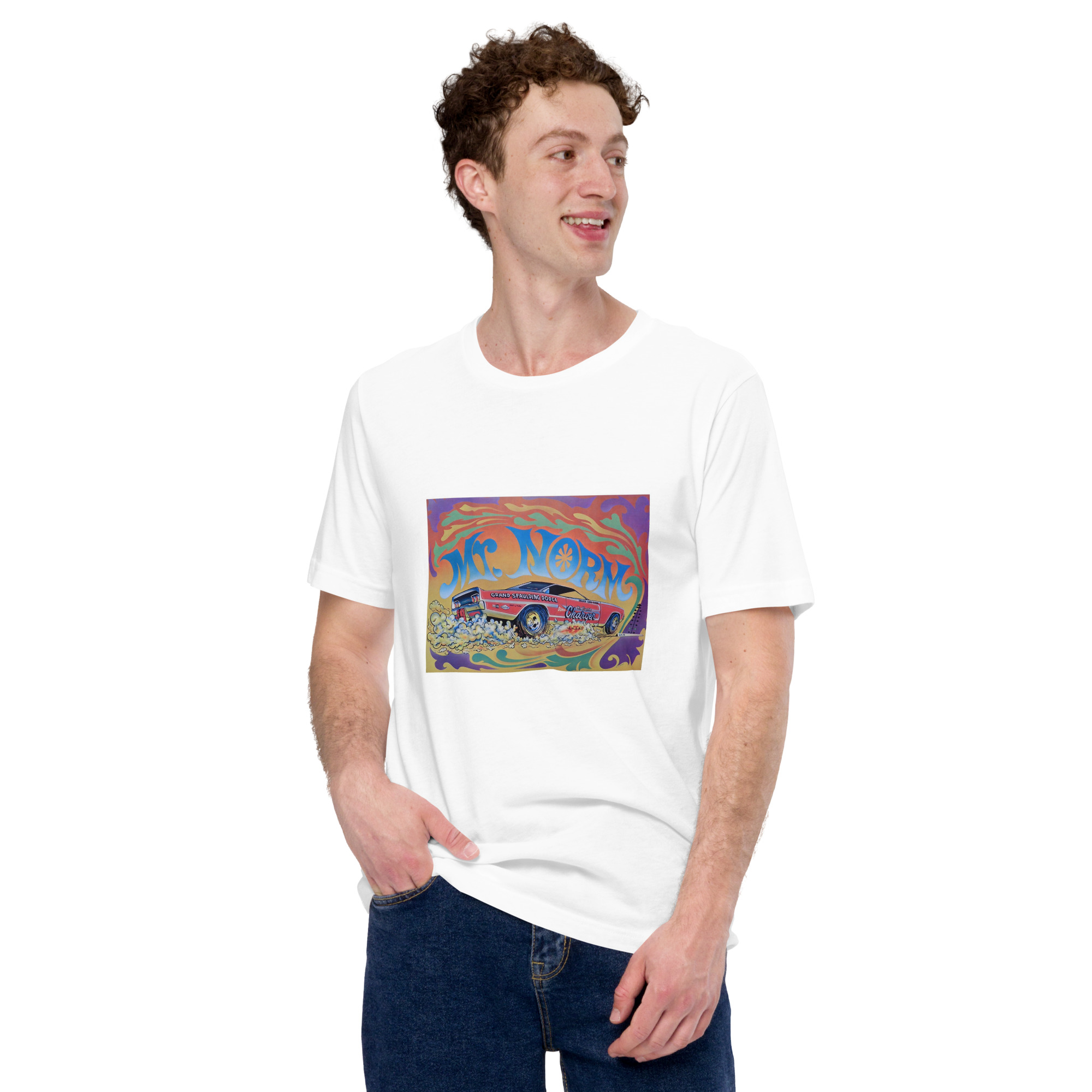 Mr. Norms 68 Charger Ad Dodge Mopar Shirt 426 Hemi R/T Grand Spaulding - Image 4