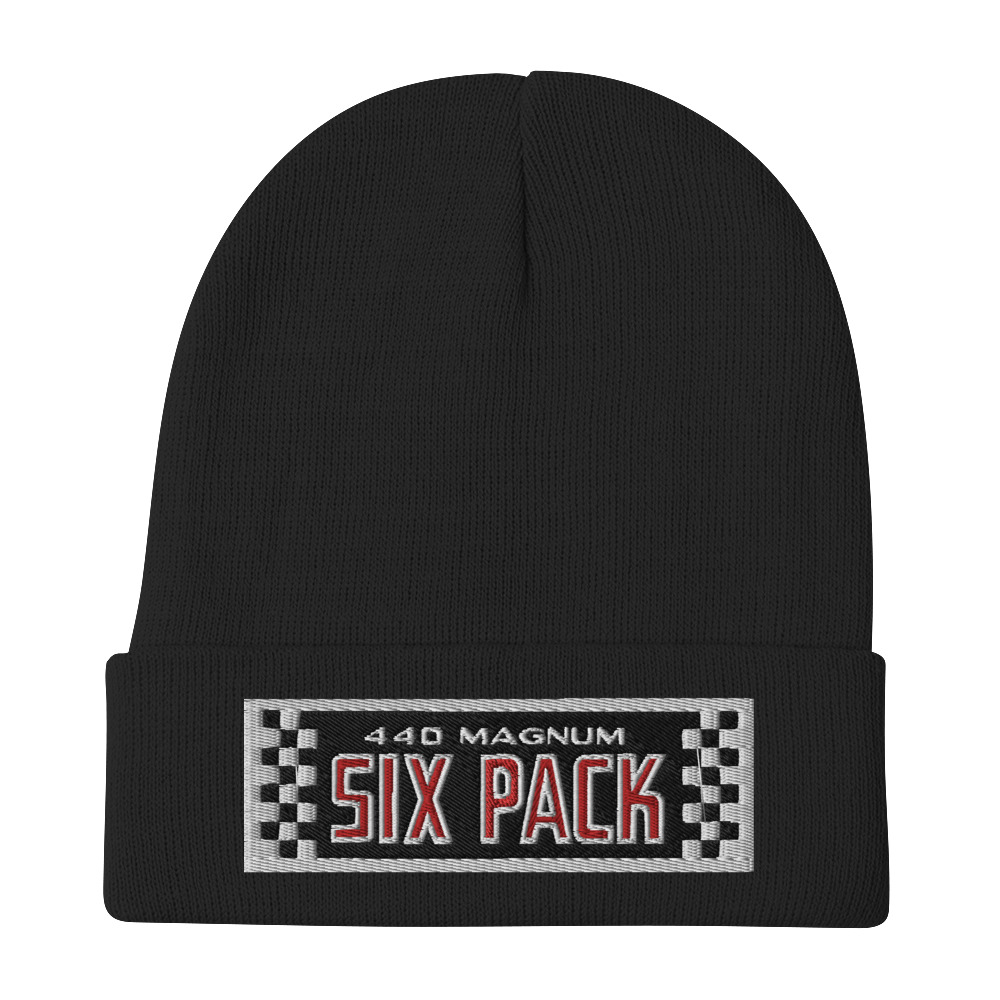 Mopar 440 SIX Pack 6 Beanie Dodge Charger Super Bee Coronet R/T 69 70 71 A833