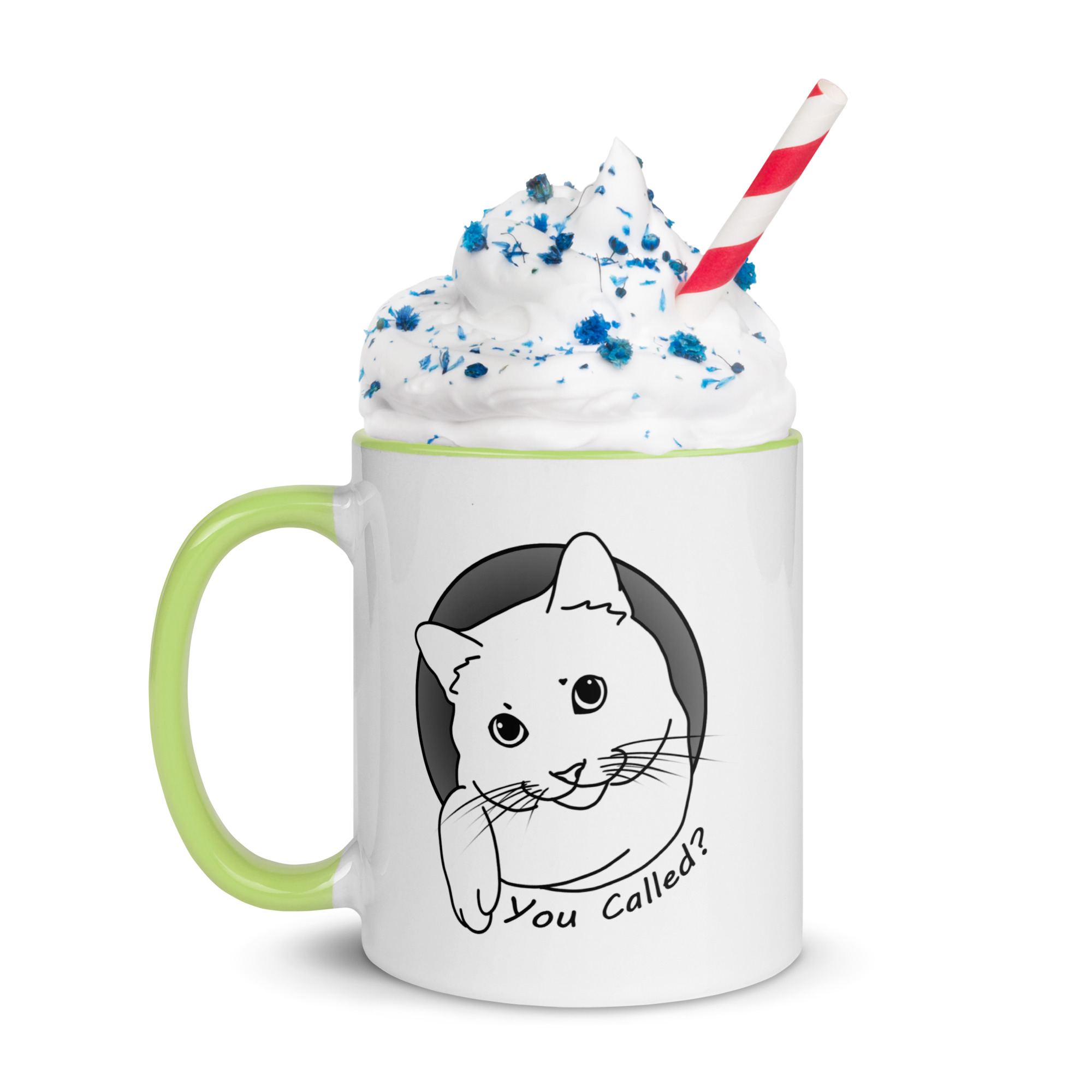You Called? Cute Cat Sayings Mug with Color Inside Fun Breakfast Tea Coffee - Image 13