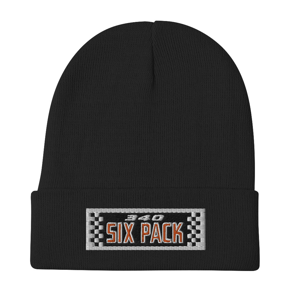 Mopar 340 Six Pack Beanie 70 T/A Challenger Embroidered A833 4 Speed Trans Am