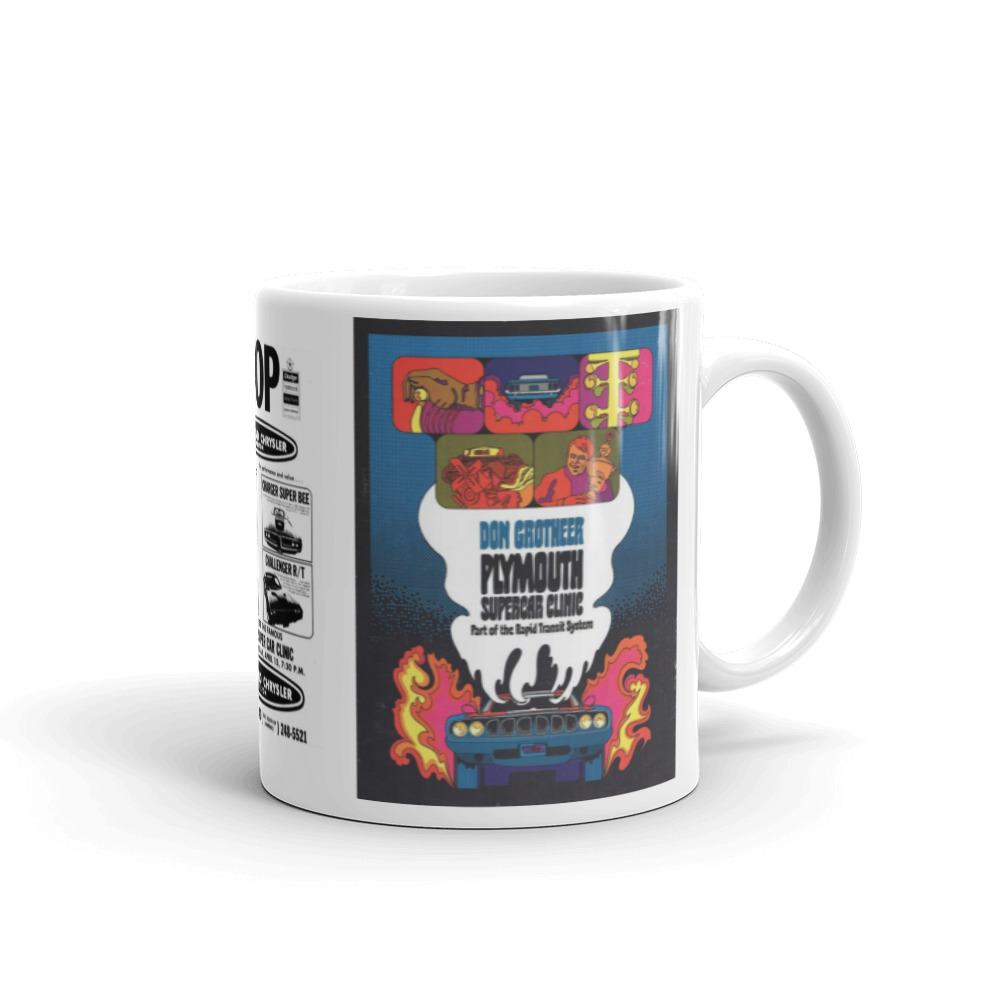 Supercar Clinics Coffee Mug Sox and Martin John Petrie Don Grotheer Mopar Race