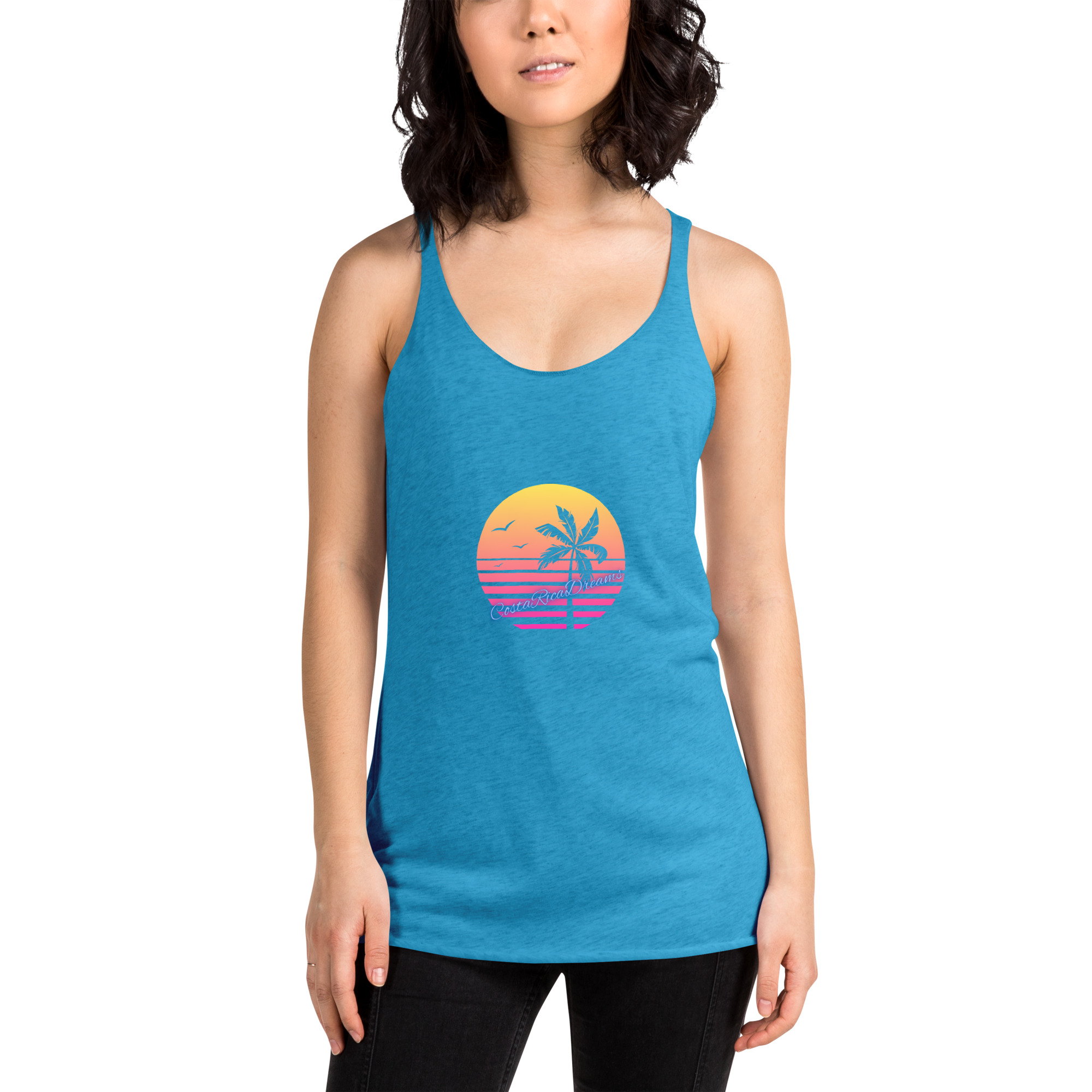 Costa Rica Dreams Always An Adventure Women's Racerback Tank - Image 3