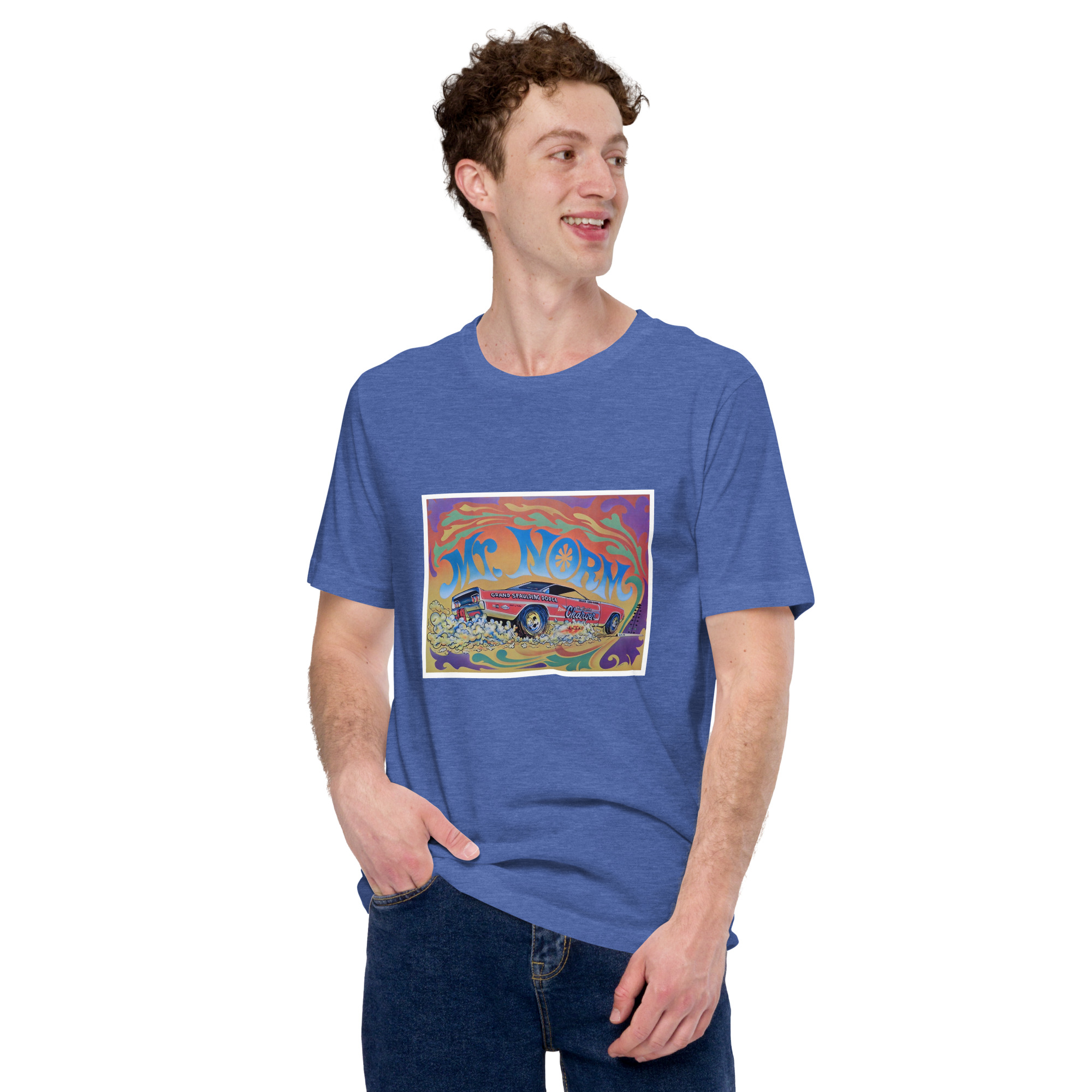 Mr. Norms 68 Charger Ad Dodge Mopar Shirt 426 Hemi R/T Grand Spaulding - Image 3