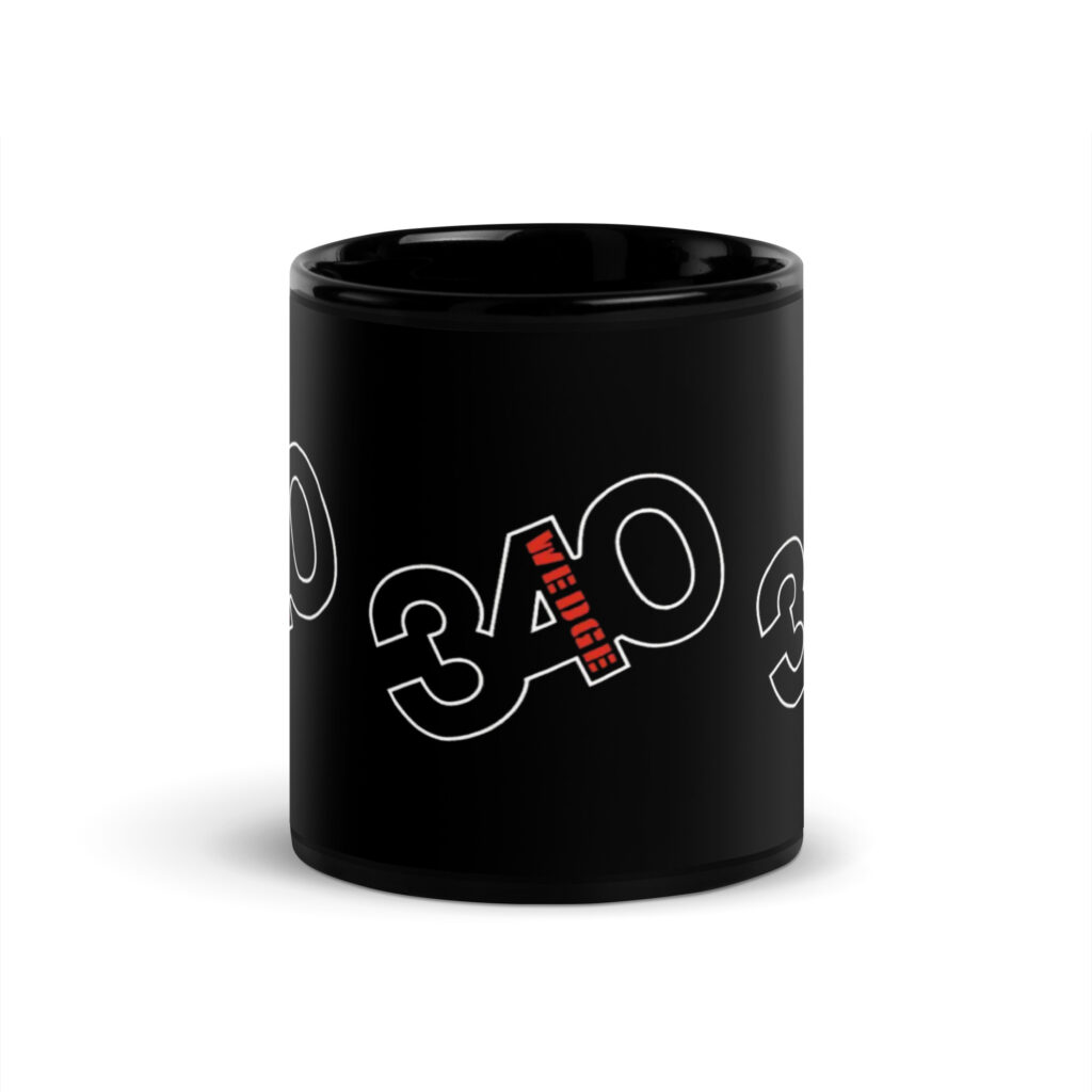 1971 Duster V24 340 Wedge Hood Blackout Black Coffee Mug