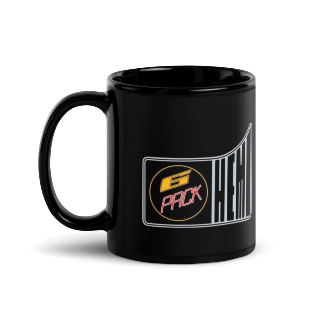Australian Chrysler Valiant Charger R/T Hemi Six Pack 71 72 Black Coffee Mug