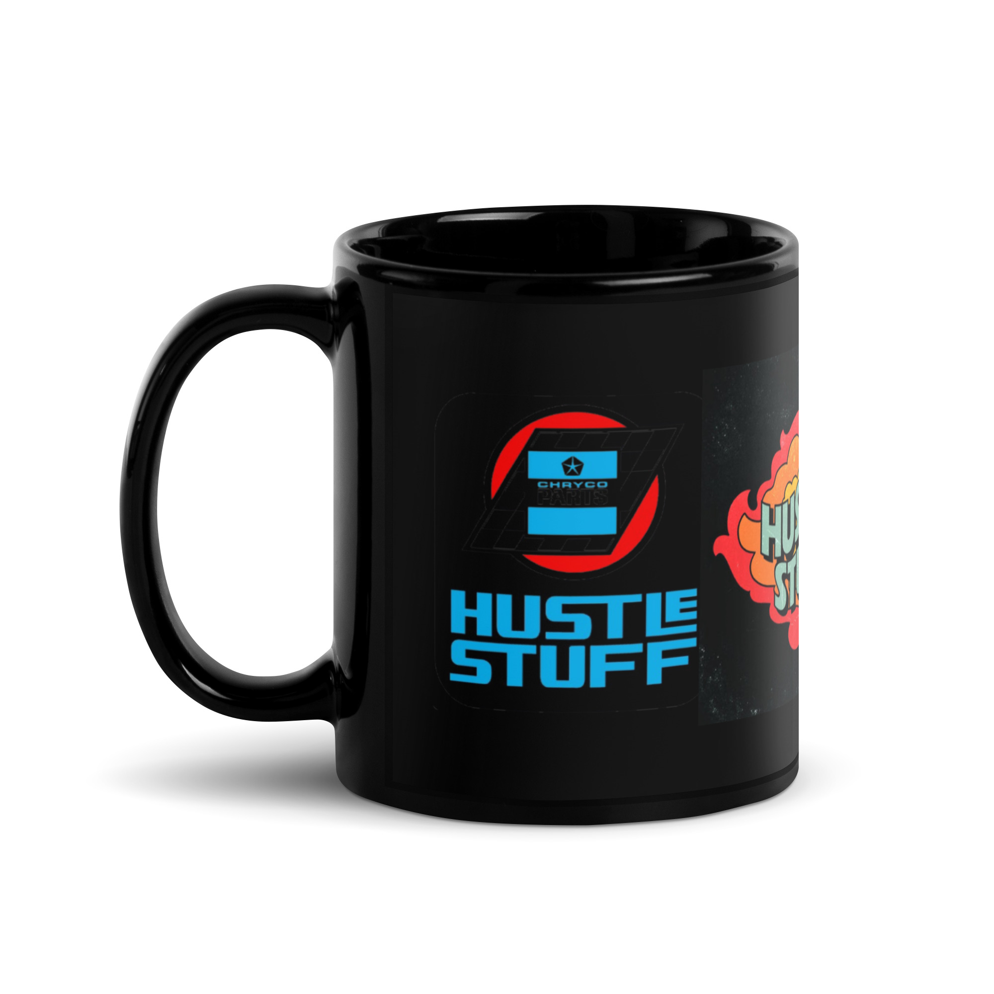 Plymouth Direct Connection Hustle Stuff Black Glossy Mug Hemi Six Pack - Image 2