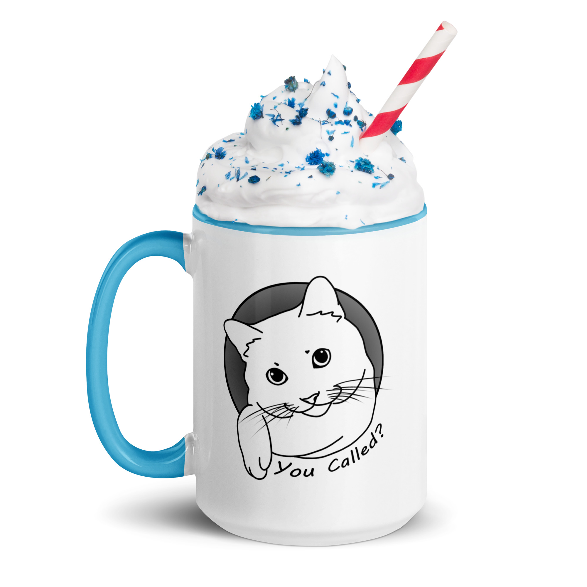 You Called? Cute Cat Sayings Mug with Color Inside Fun Breakfast Tea Coffee - Image 10
