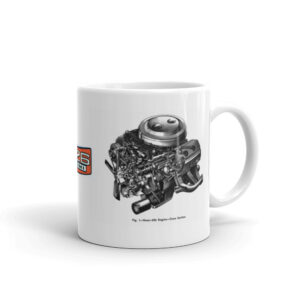 426 Hemi Coffee Mug Parts Book Diagrams 66 Cutaway Logo Mopar Cuda Charger Dart