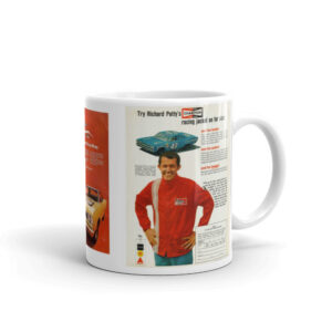 68 Beep Beep Roadrunner Ads Coffee Mug Richard Petty Champion 426 Hemi Nascar