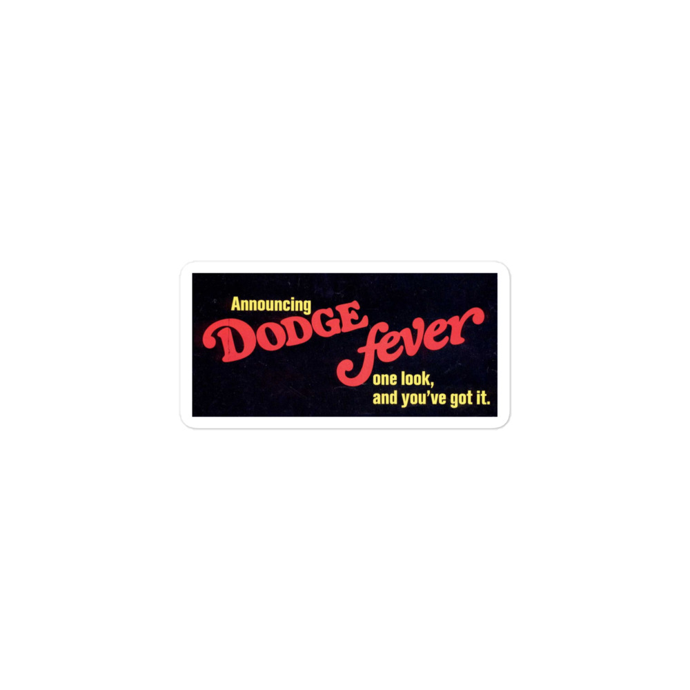 Dodge Fever 1968 Style Mopar Sticker For Toolbox Beer Fridge ETC - Image 2