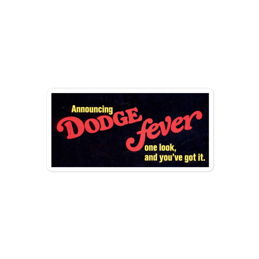 Dodge Fever 1968 Style Mopar Sticker For Toolbox Beer Fridge ETC - Image 3