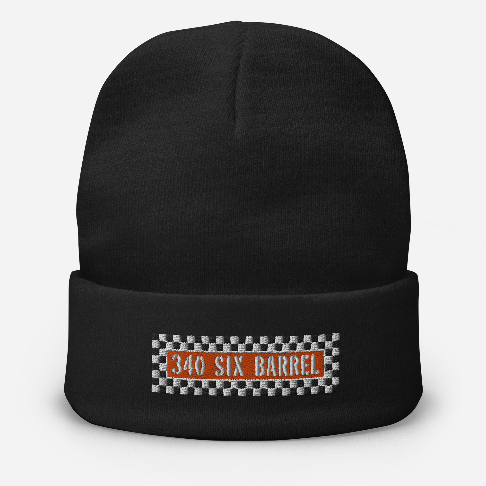 70 340 Six Barrel AAR Cuda Aircleaner Embroidered Beanie 1970