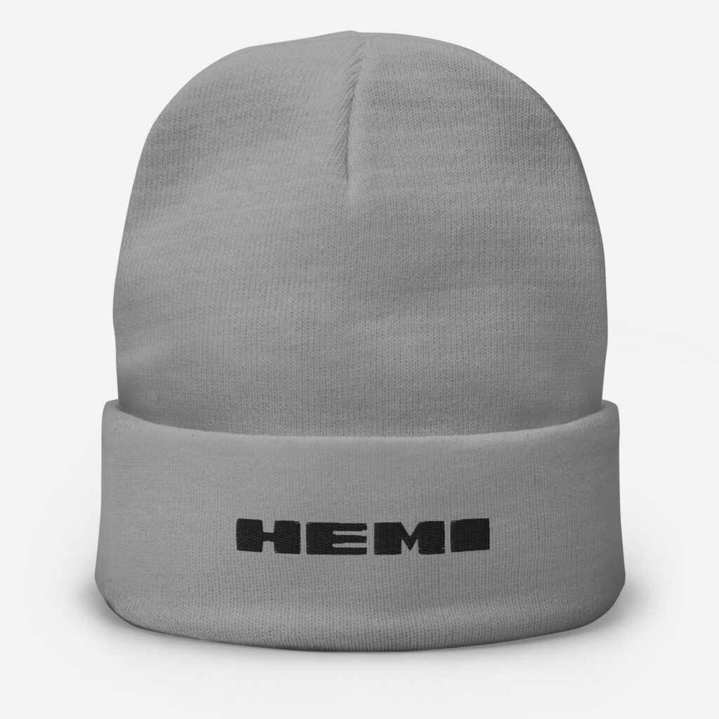 1971 Plymouth Road Runner HEMI Fender Decal Cold-Weather Shield: Premium Embroidered Beanie