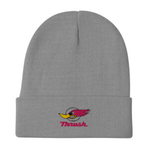 Thrush Muffler Exhaust Bird Embroidered Beanie Hush
