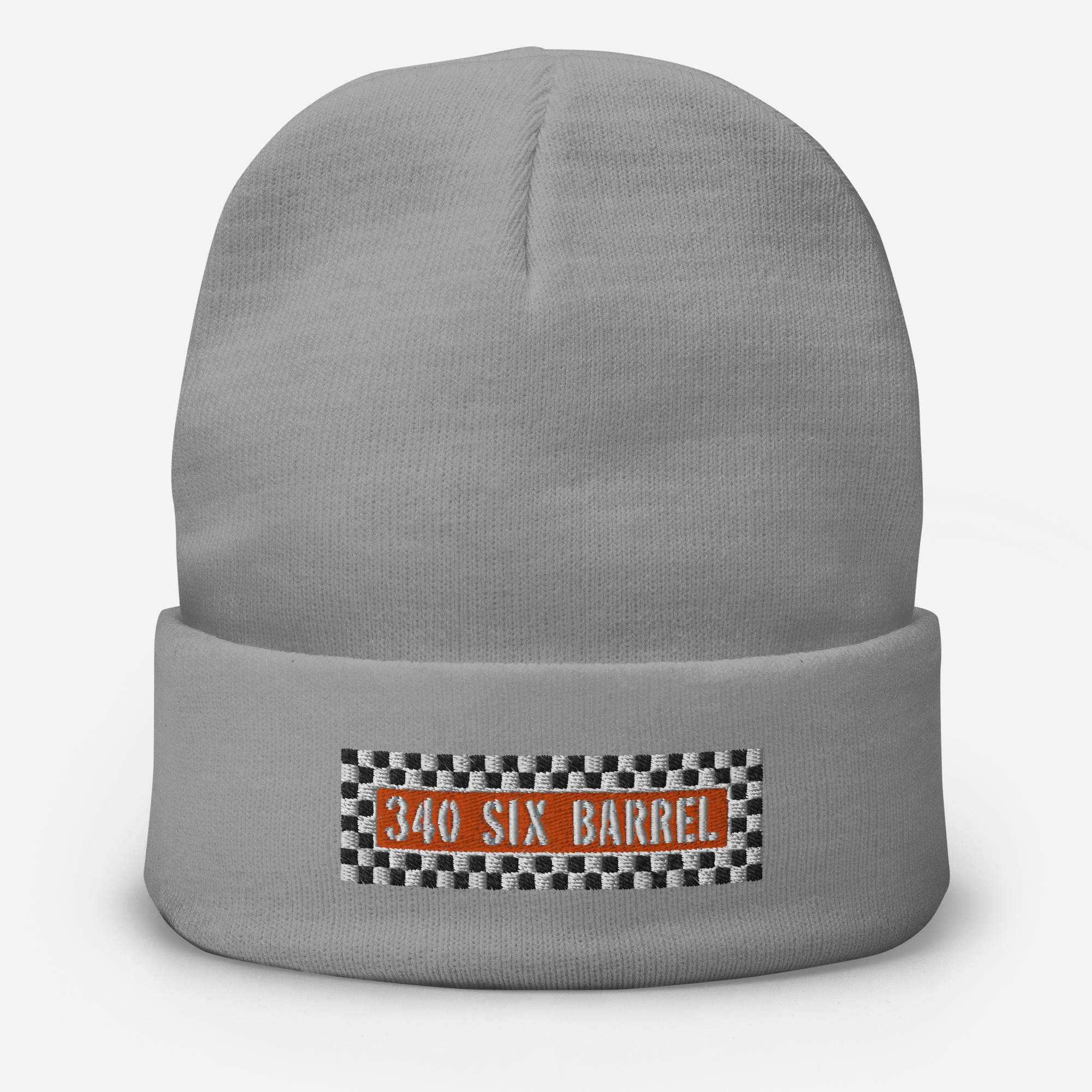 70 340 Six Barrel AAR Cuda Aircleaner Embroidered Beanie 1970 - Image 4