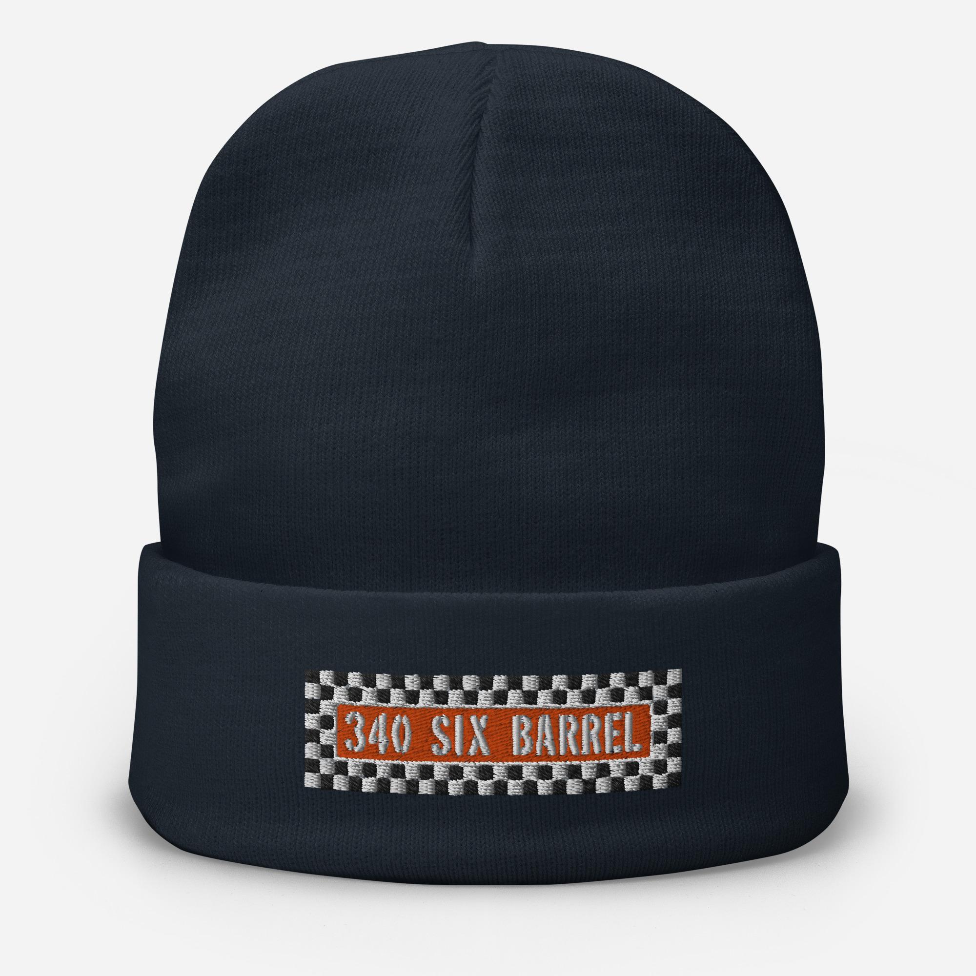 70 340 Six Barrel AAR Cuda Aircleaner Embroidered Beanie 1970 - Image 2