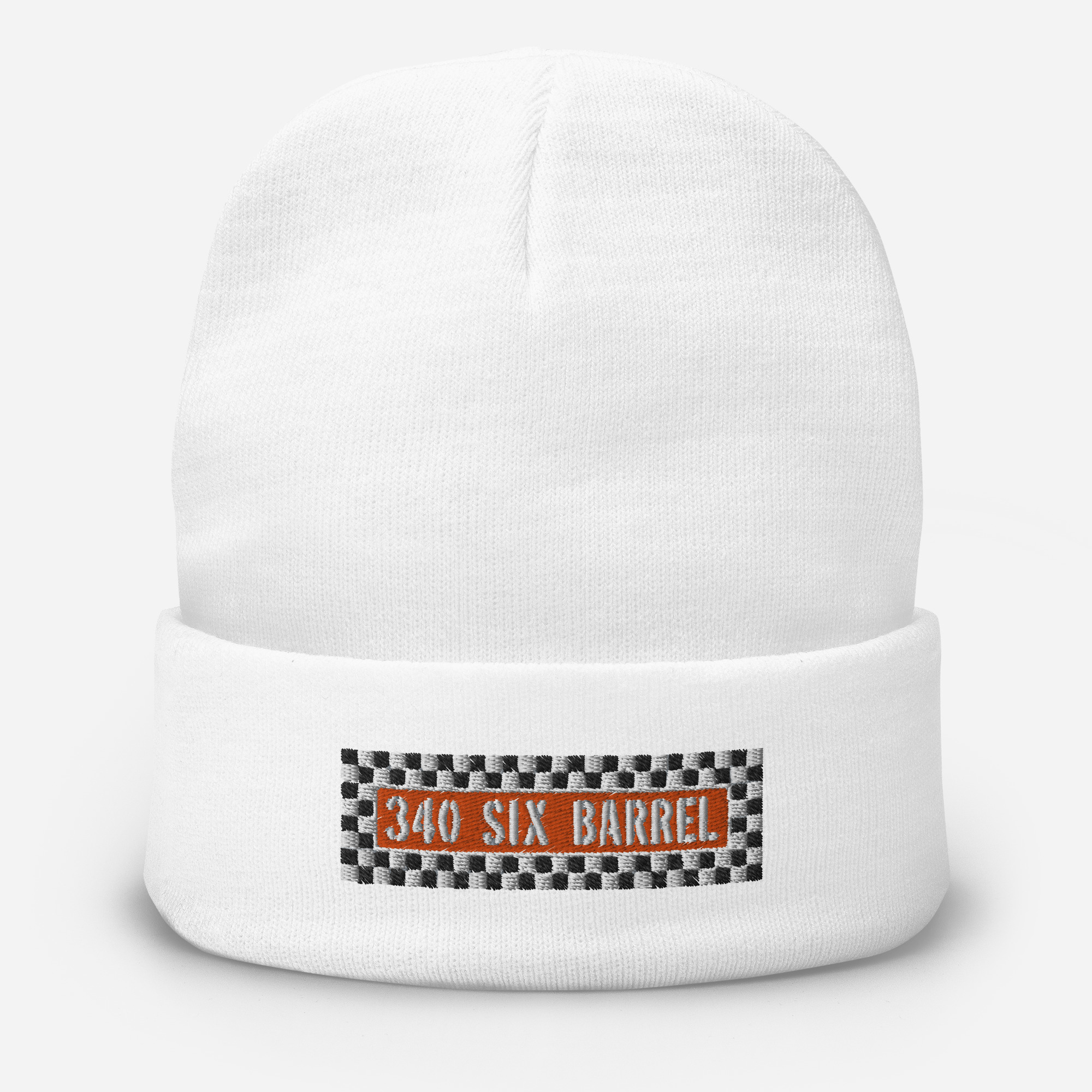70 340 Six Barrel AAR Cuda Aircleaner Embroidered Beanie 1970 - Image 5