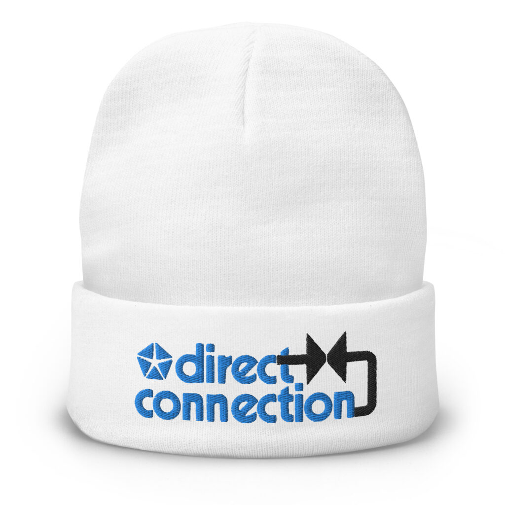 Vintage Mopar Direct Connection Performance Shield: Premium Embroidered Beanie