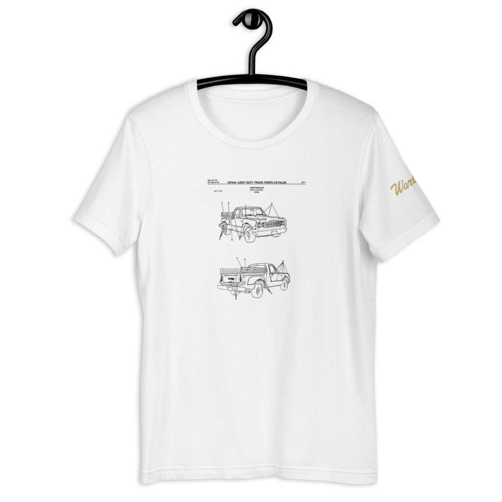 1978 Dodge Warlock Shirt White 78 Stepside Utiline 400 440 360