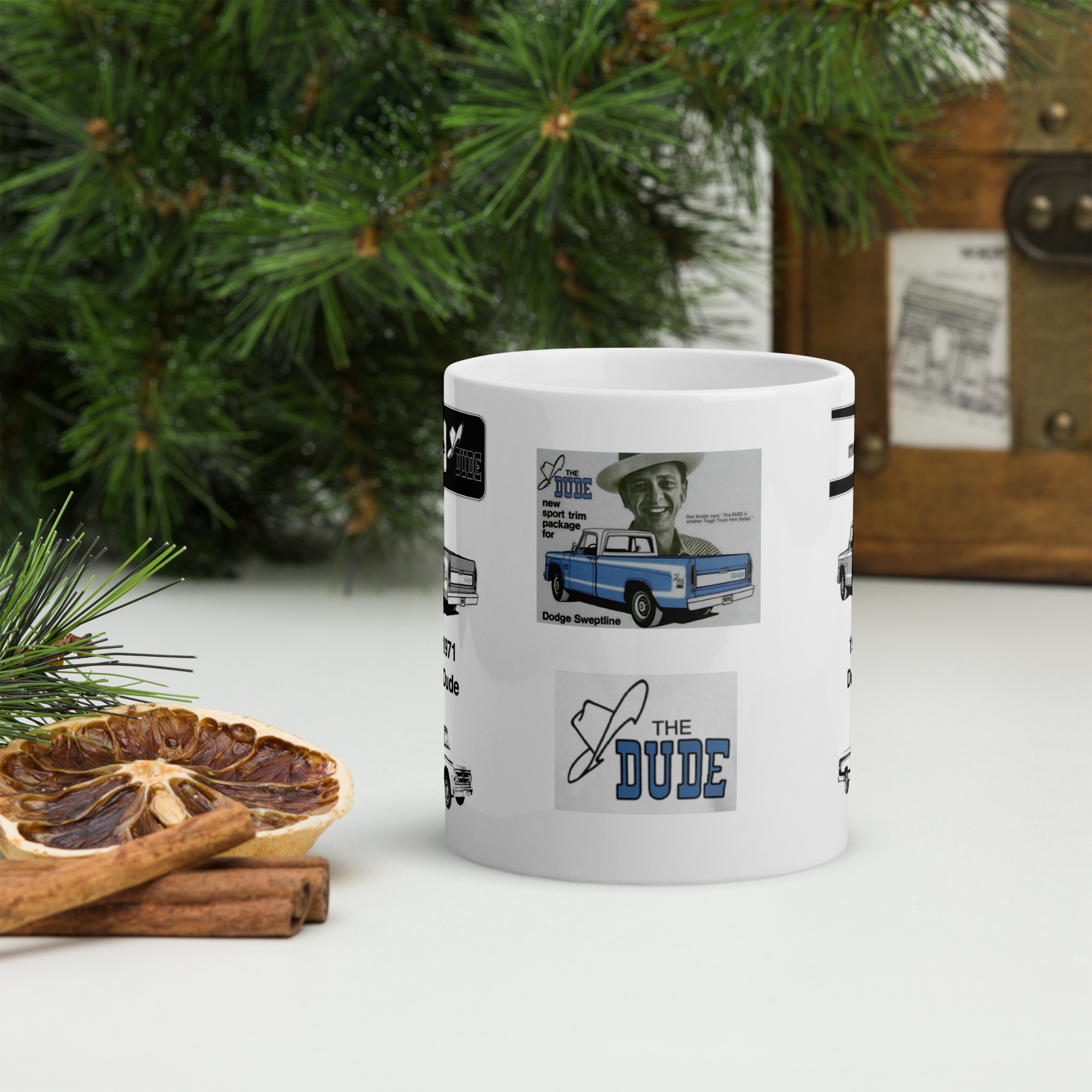70 71 Mopar Dodge Dude Coffee Mug 383 4 Speed 318 225 /6 B3 Blue - Image 4