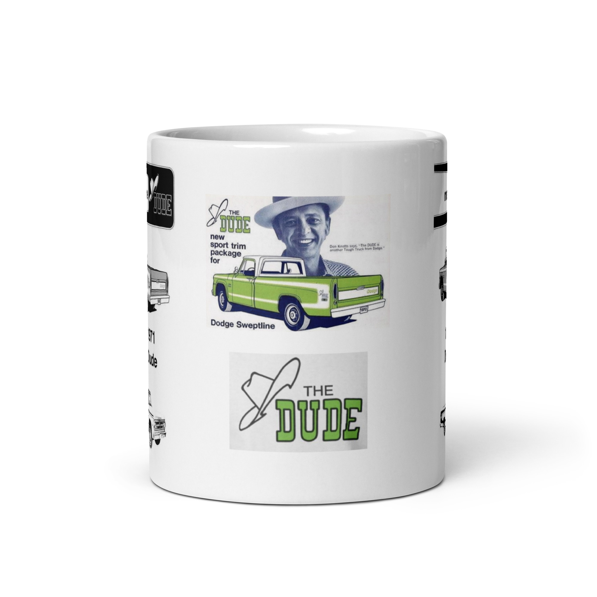 70 71 Mopar Dodge Dude Coffee Mug 383 4 Speed 318 225 /6 Sublime Green - Image 4