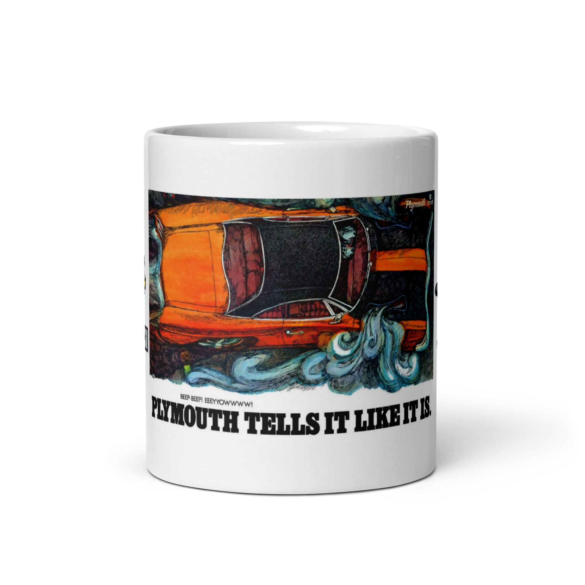 69 Roadrunner Coffee Mug Plymouth Tells It Like It Is Hemi 383 426 440+6 1969 - Image 4