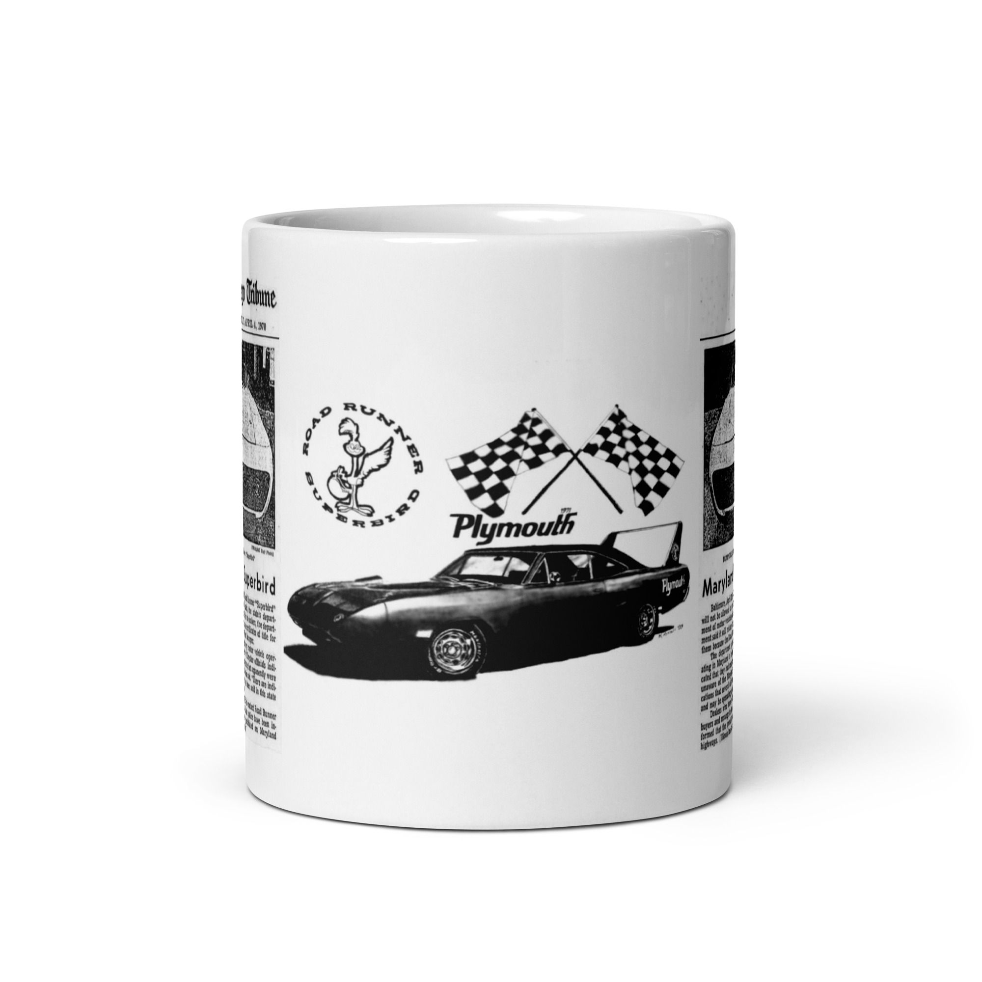 Chicago Tribune Coffee Mug Maryland Bans The Superbird Parts Book 70 Roadrunner - Image 3