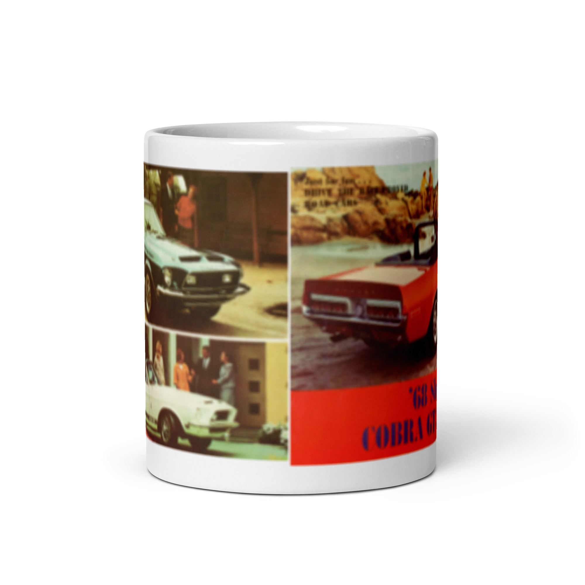 68 Shelby GT350 GT500 Coffee Mug Mustang Sales Brochure - Image 3