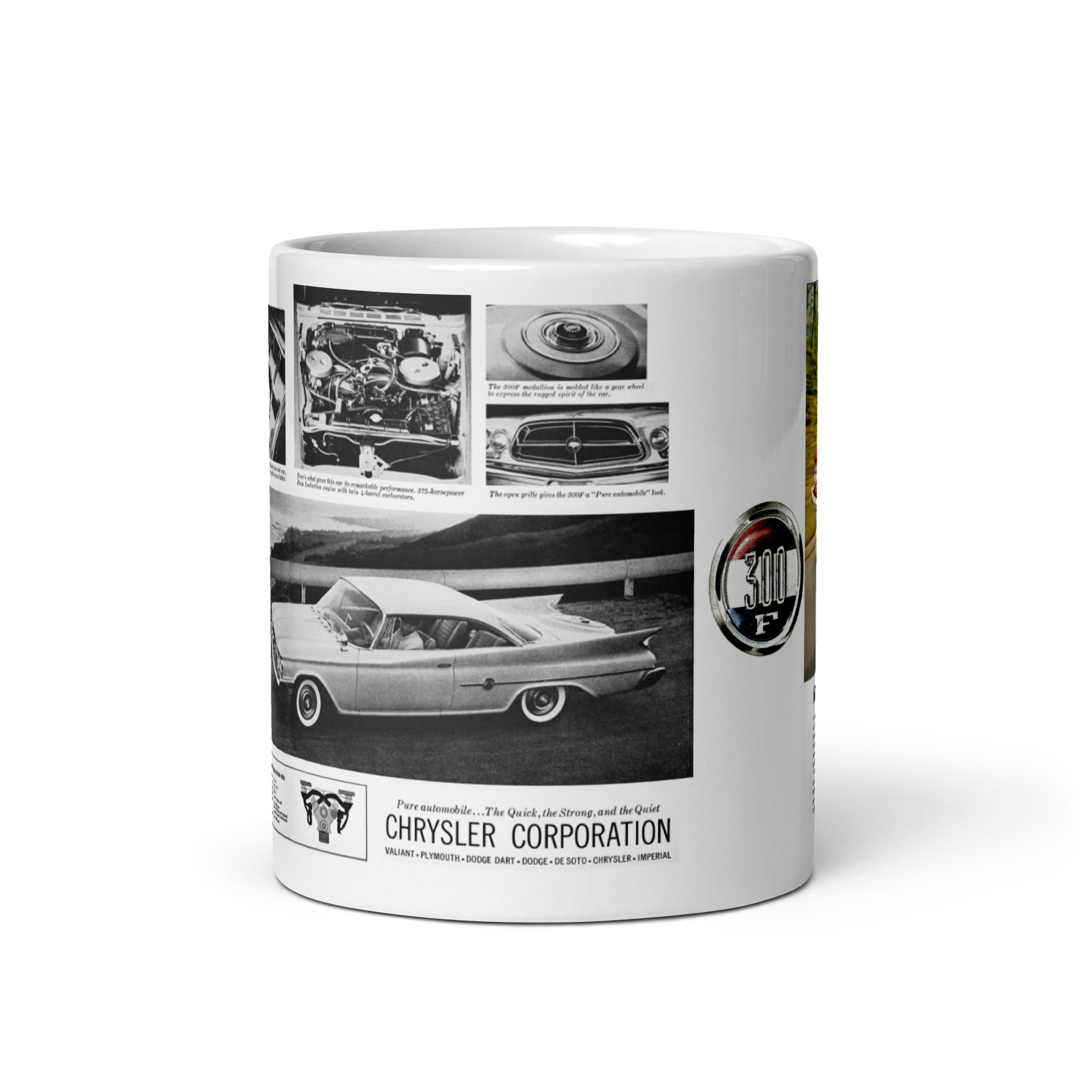 1960 Chrysler 300 F Sales Brochure Coffee Mug 60 300-F - Image 3