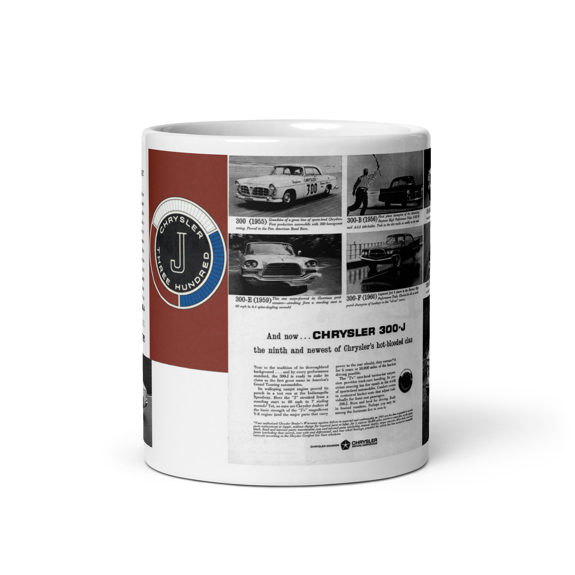 1963 300-J Sales Brochure Coffee Mug 63 9th 300 Coming Out Party At 12000 Feet - Image 3