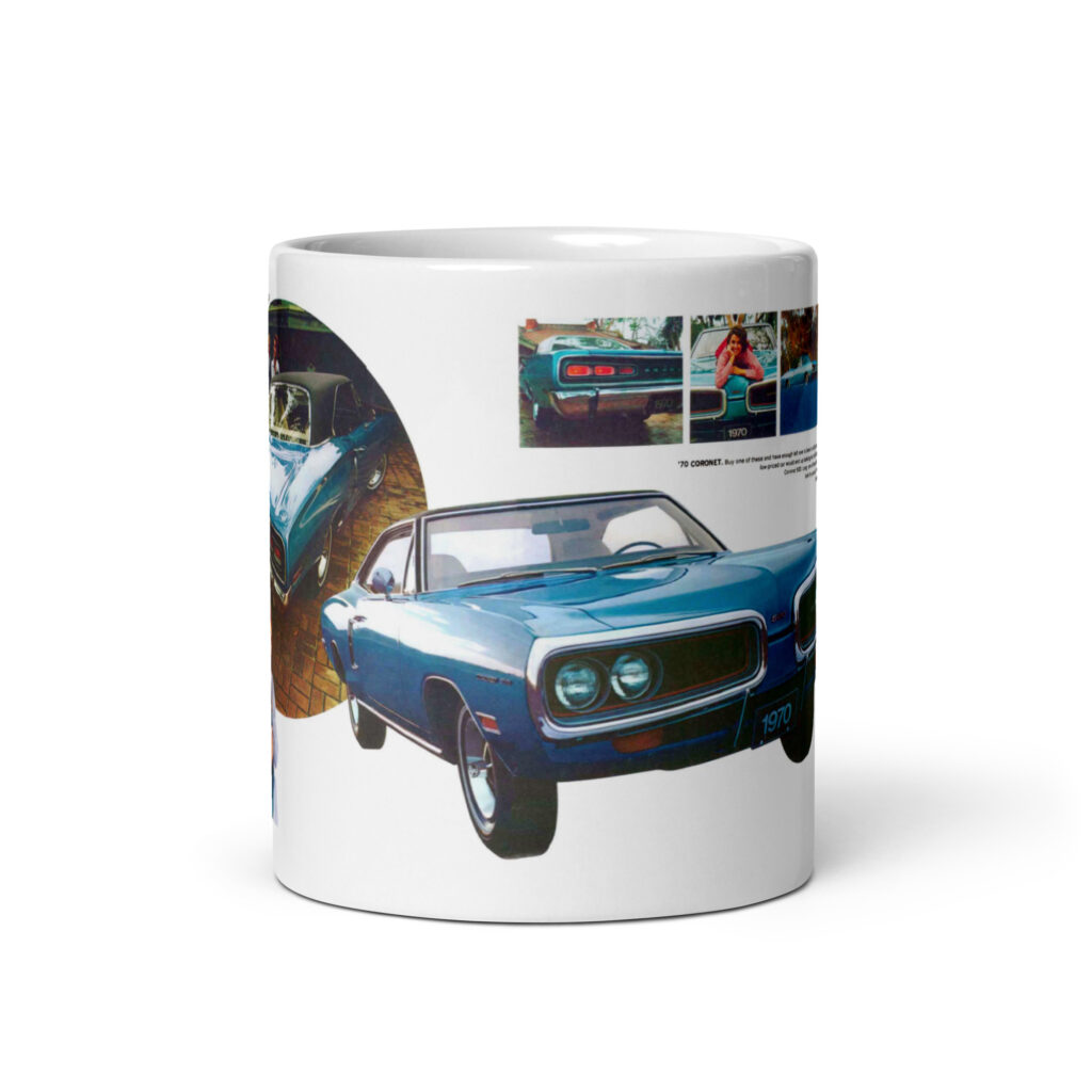 1970 Dodge Coronet 500 Sales Brochure Ad Coffee Mug 70 383