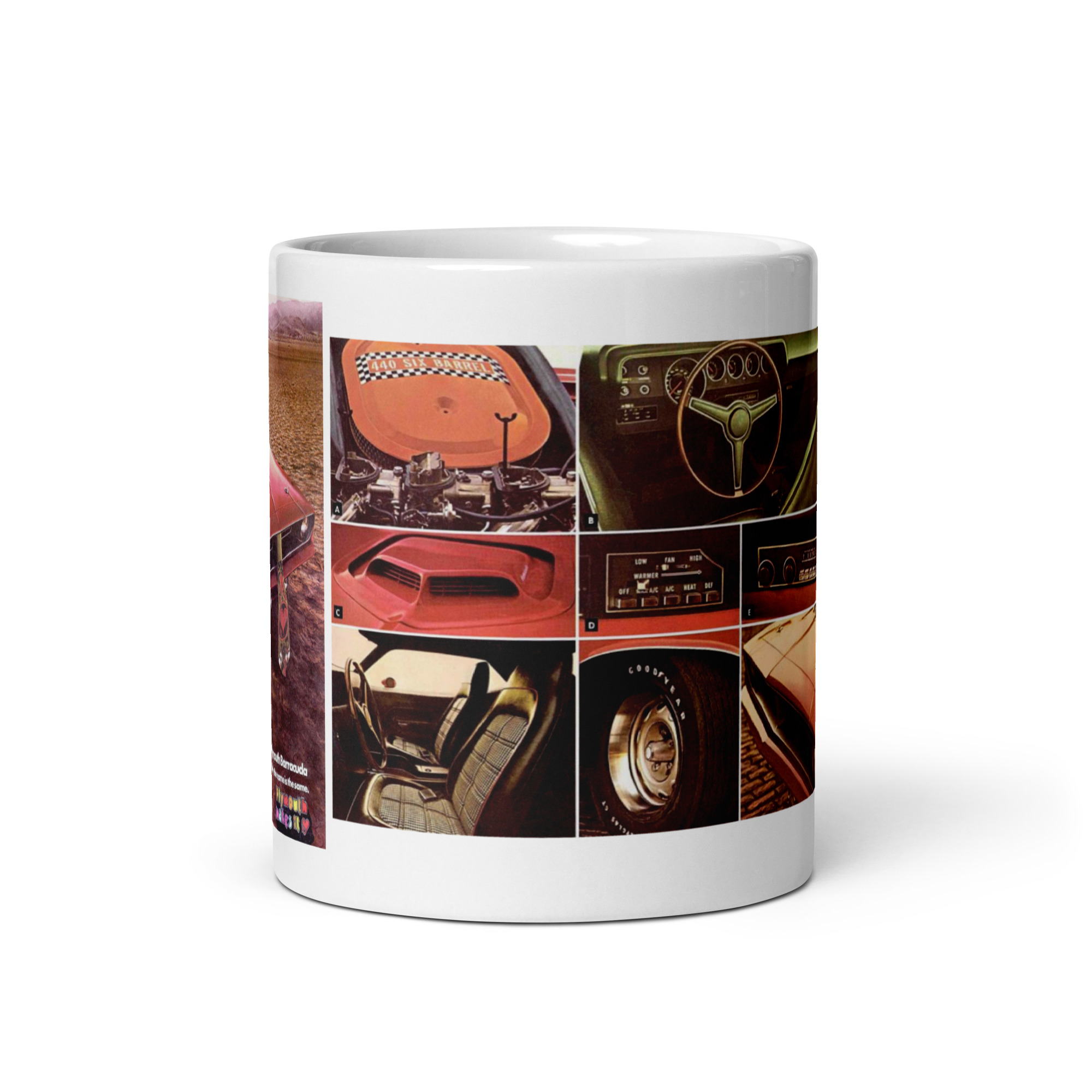 70 Cuda The Goods Barracuda Sales Brochure Coffee Mug Pistol Grip Plymouth - Image 3