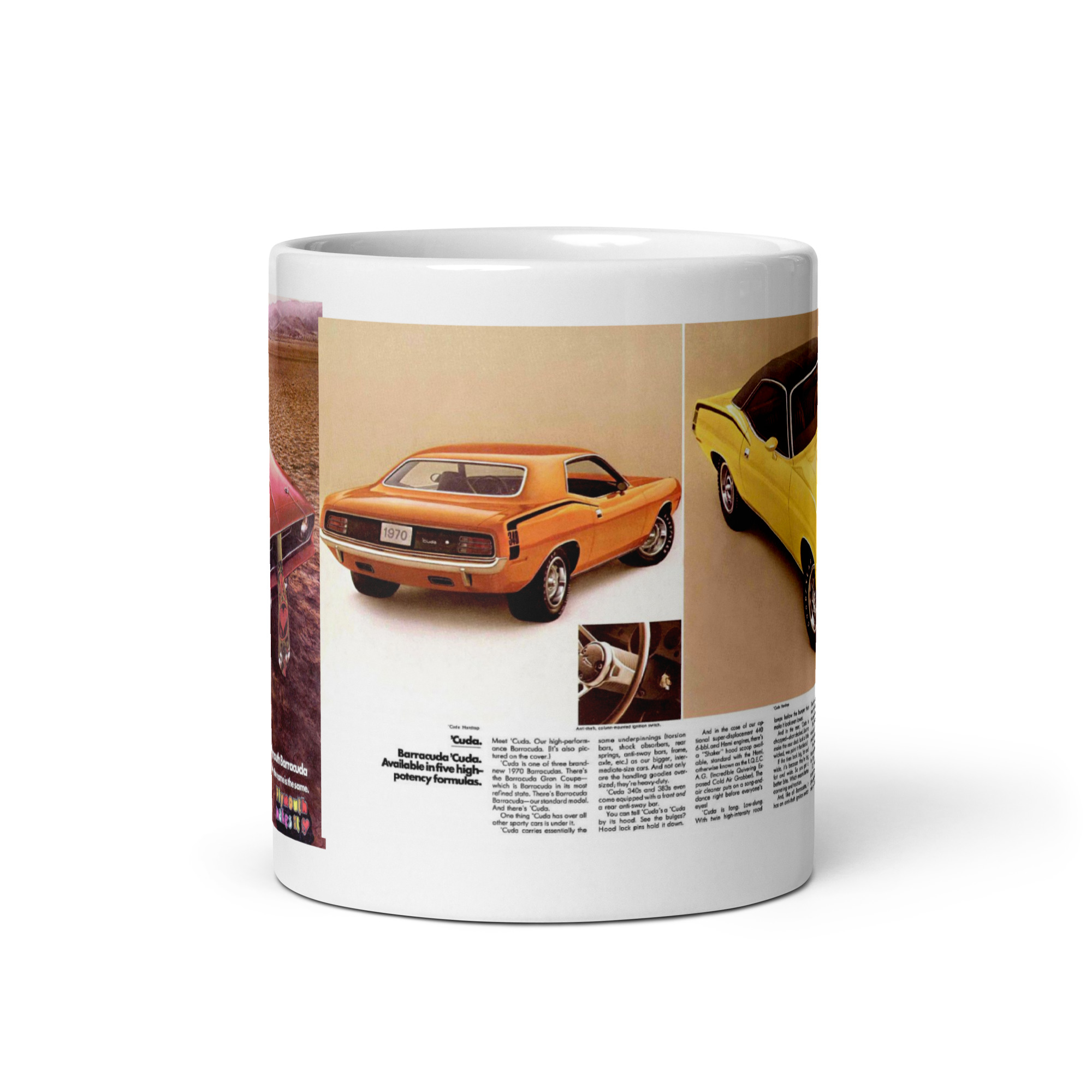 70 'Cuda By Plymouth Sales Brochure Coffee Mug 340 383 440+6 426 Hemi A833 727 - Image 3