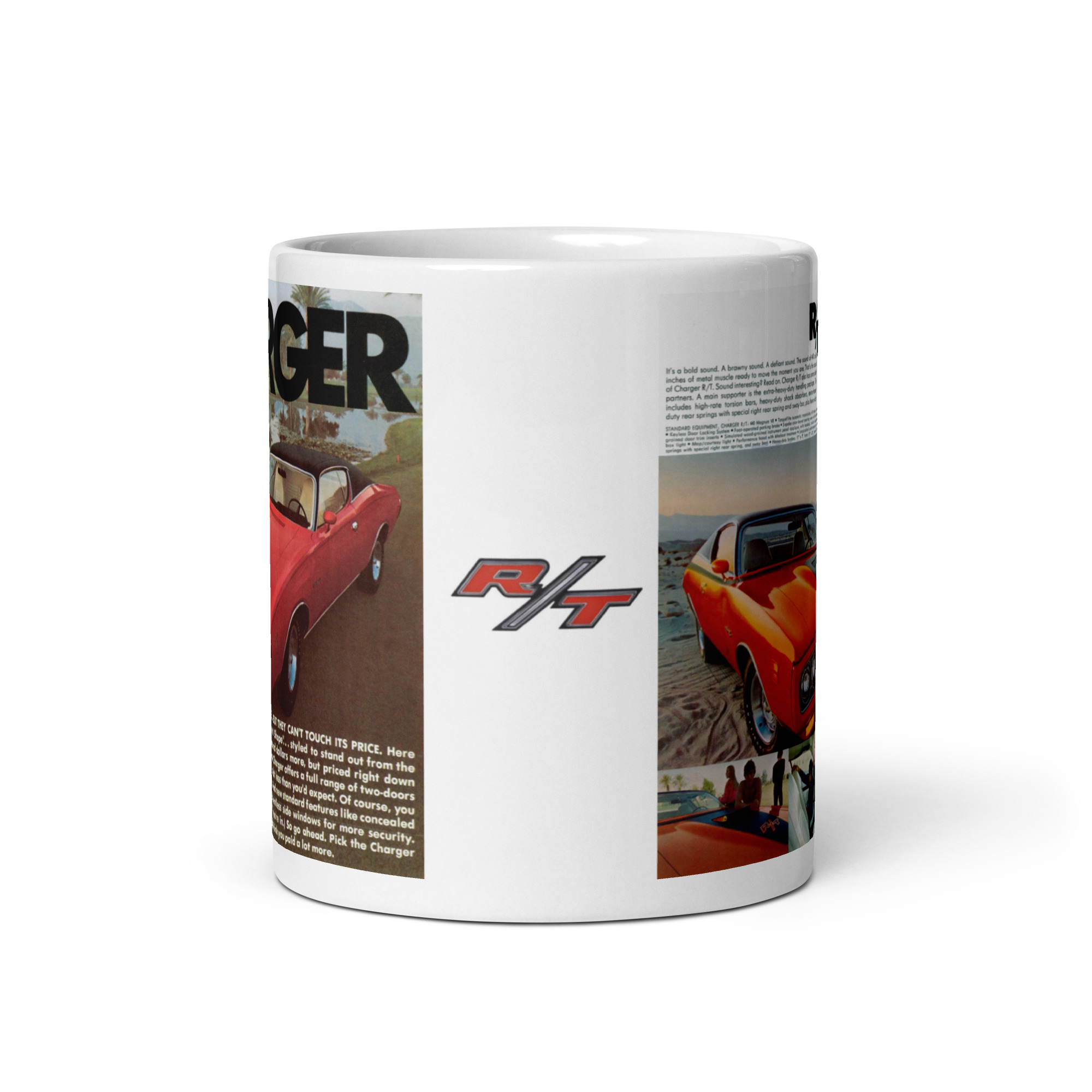 1971 Dodge Charger R/T Sales Brochure Coffee Mug 440 Six Pack 426 Hemi - Image 3