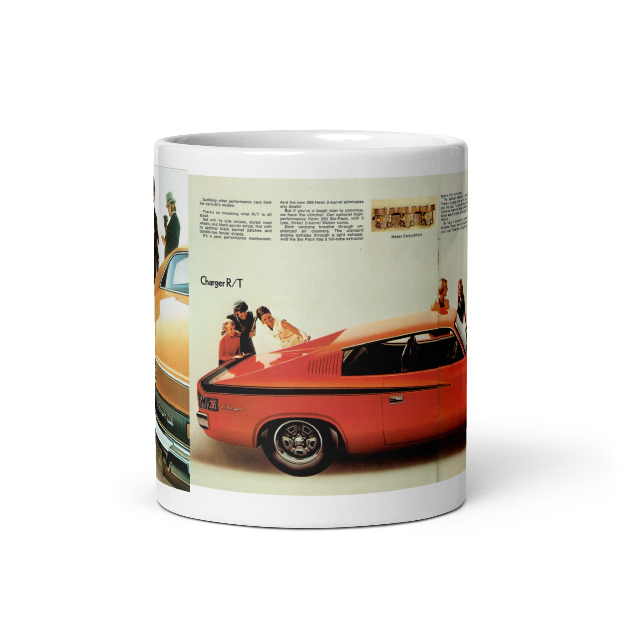1971 Australian charger R/T Sales Brochure Coffee Mug 265 Hemi Six Pack - Image 3