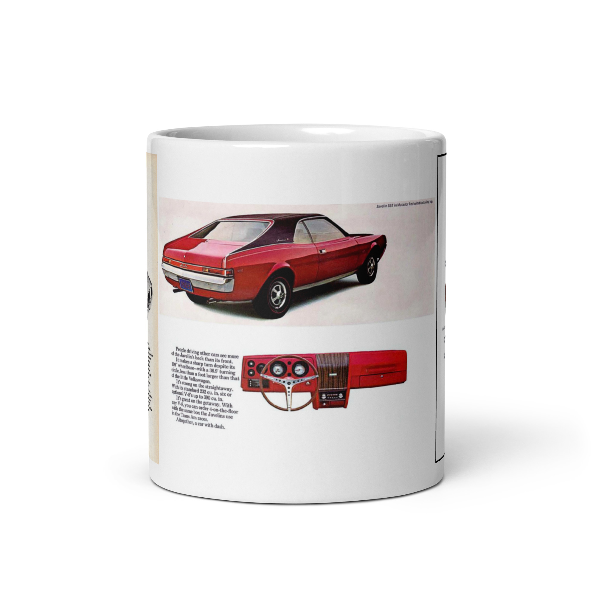 1969 AMC Javelin Sales Ads Coffee Mug Big Bad Orange 343 390 Australia - Image 3