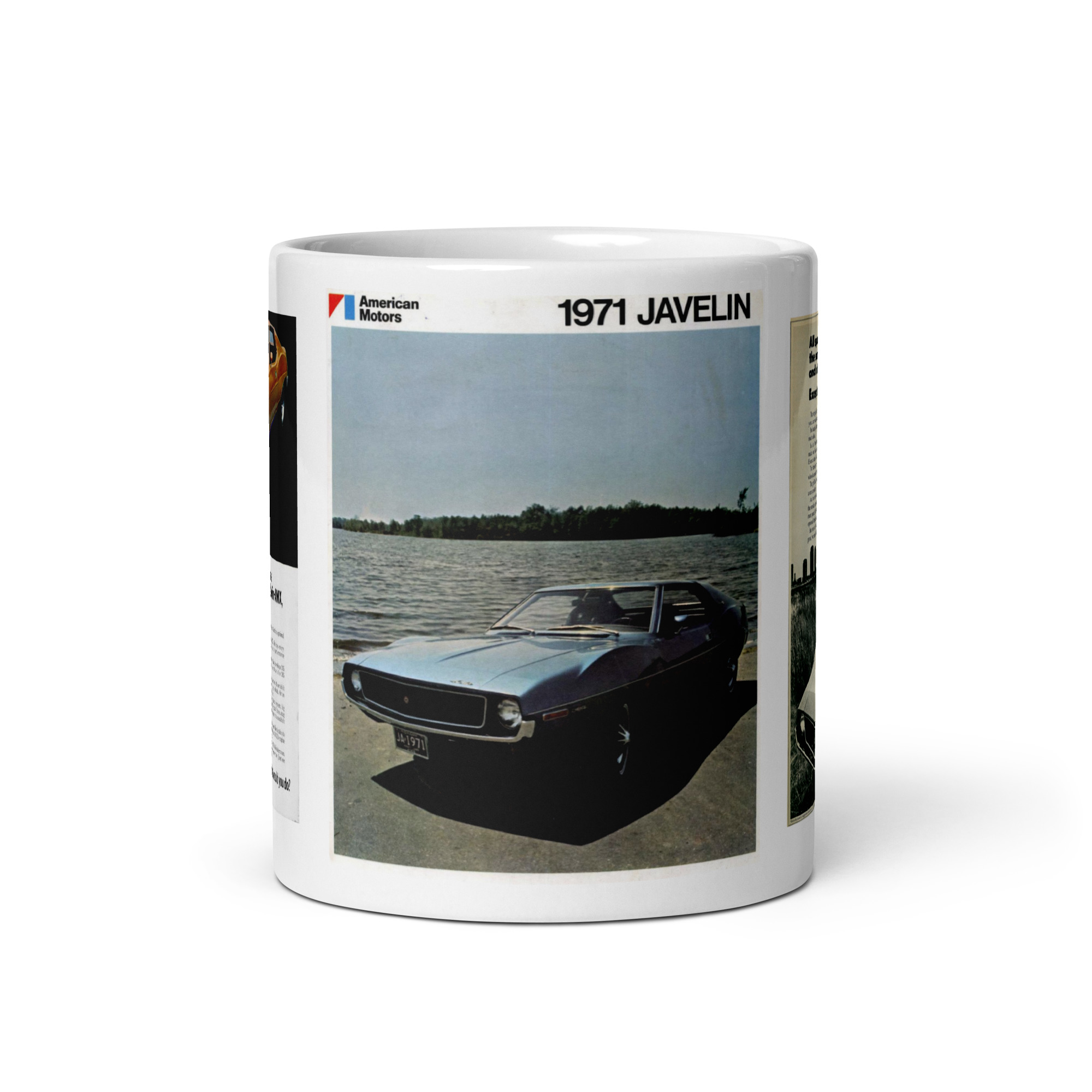 1971 AMC Javelin-AMX Sales Ads and Brochure Cover Coffee Mug 360 401