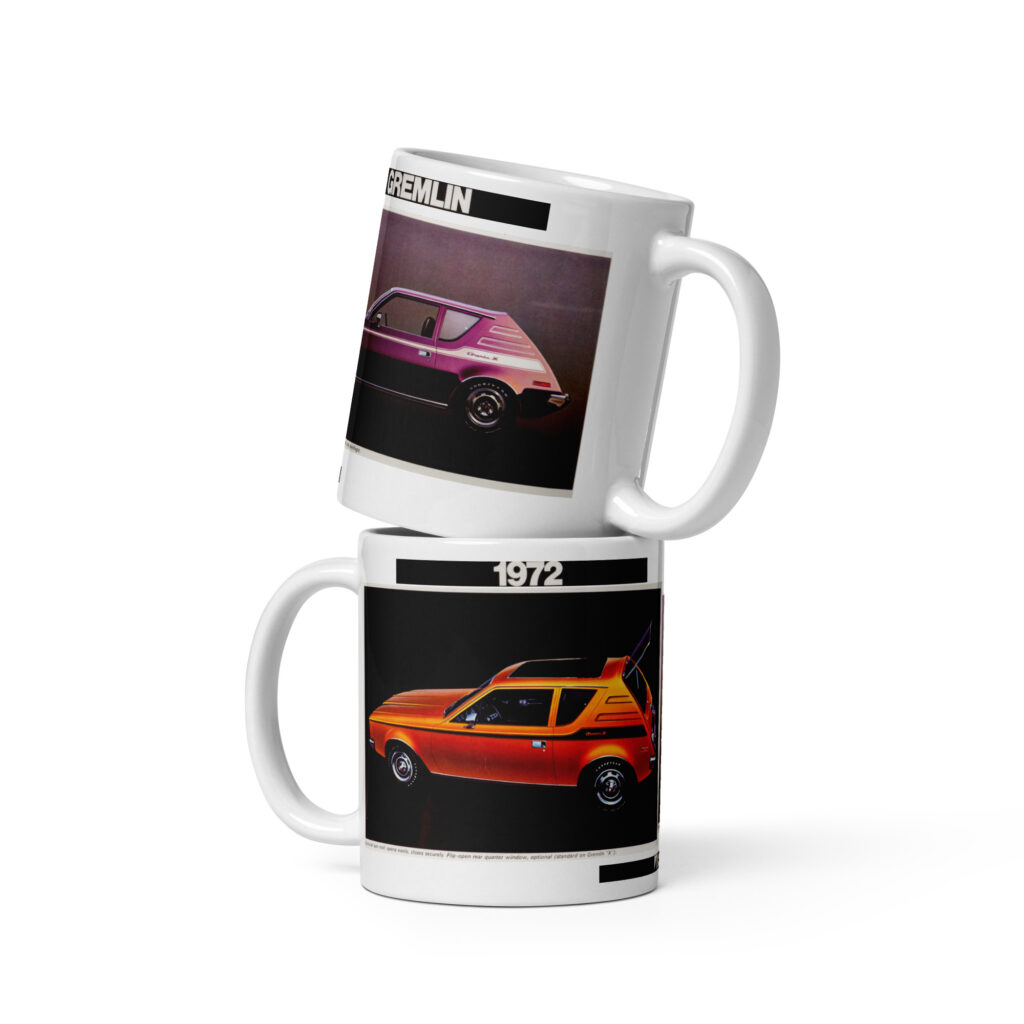 1972 AMC Gremlin Sales Brochure Coffee Mug Sunroof X