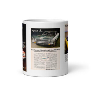 68 69 70 Plymouth Roadrunner Magazine Ads Coffee Mug Loved Bird Car Of The Year