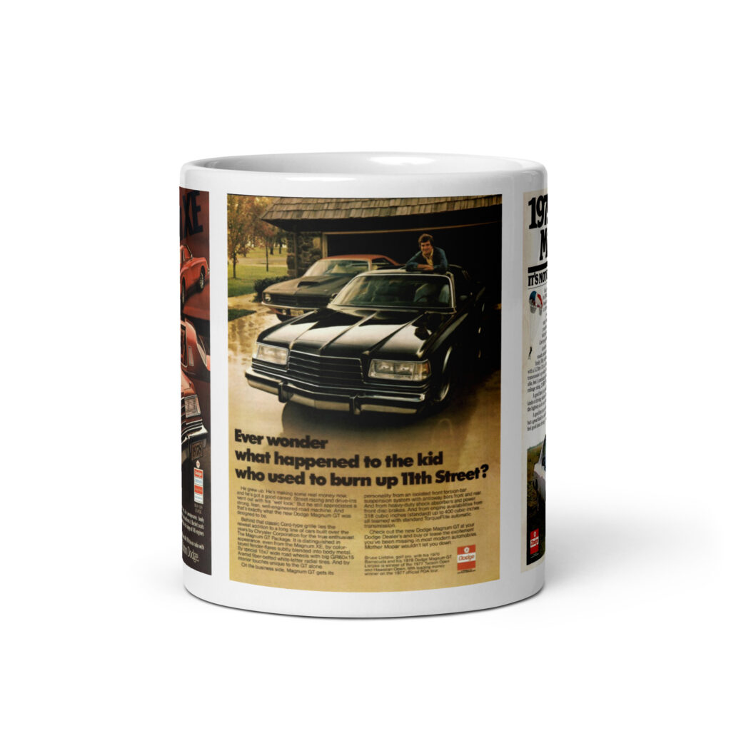 78 79 Dodge Magnum XE Magazine Ads Coffee Mug GT 360 400 E58