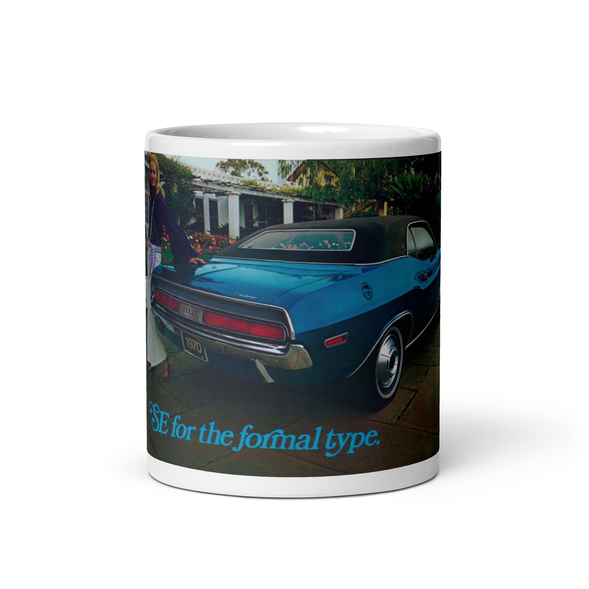 1970 Dodge Challenger SE Sales Brochure Coffee Mug 340 383 Formal Roof - Image 3
