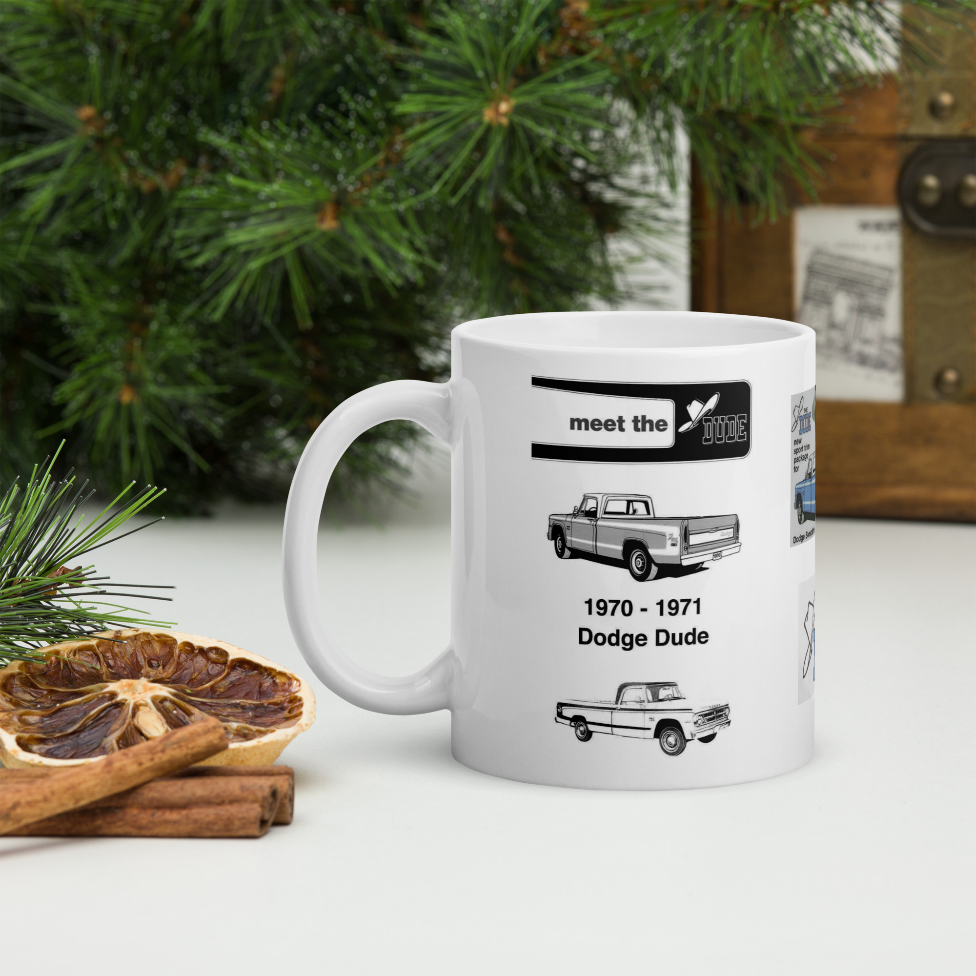 70 71 Mopar Dodge Dude Coffee Mug 383 4 Speed 318 225 /6 B3 Blue - Image 3