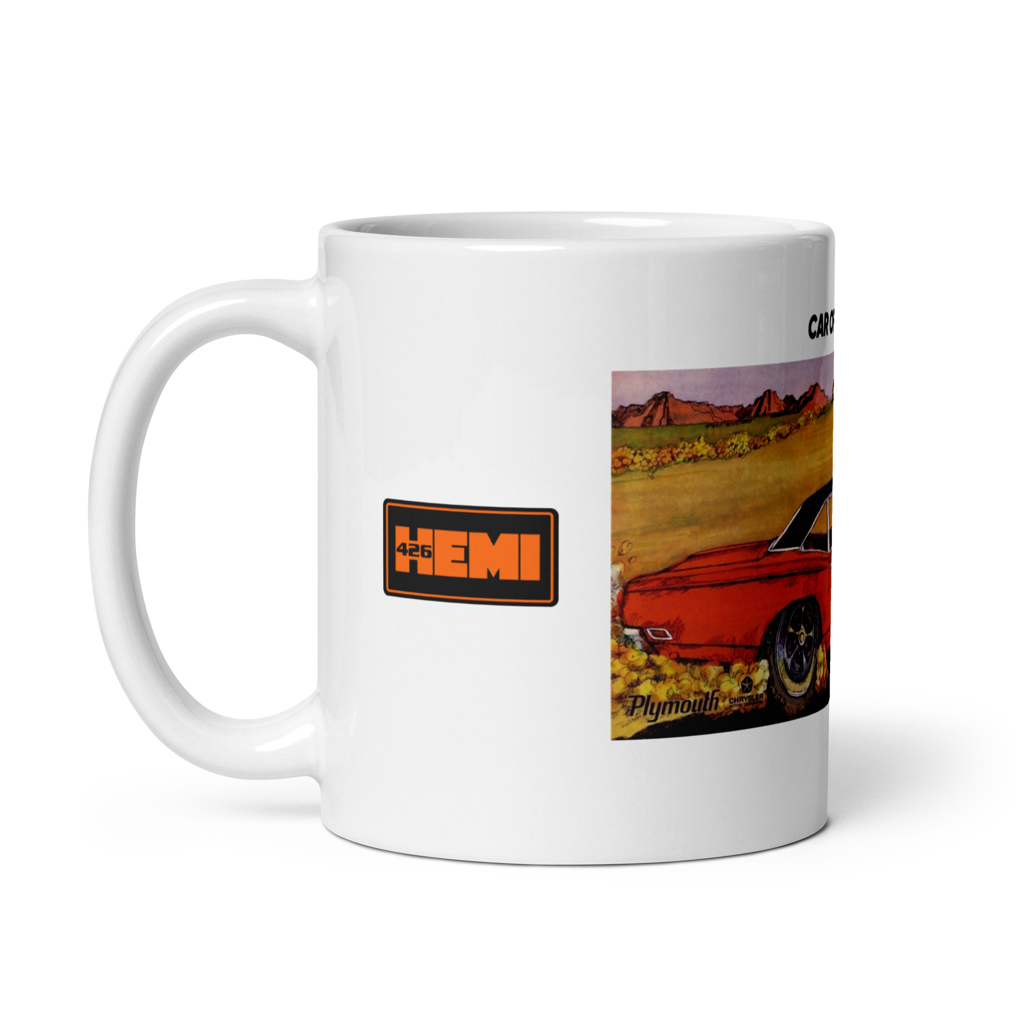69 Roadrunner Car Of The Year Coffee Mug Plymouth Hemi 383 426 440+6 1969 MT - Image 3