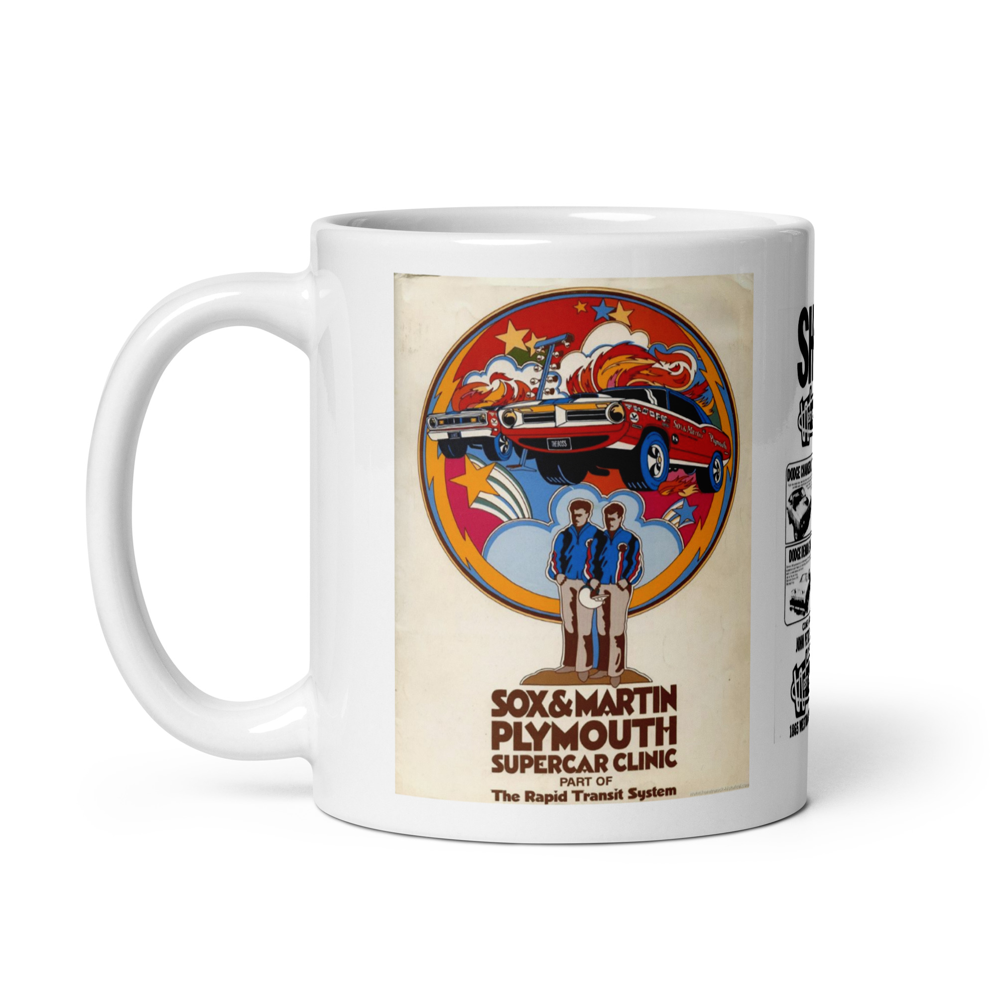Supercar Clinics Coffee Mug Sox and Martin John Petrie Don Grotheer Mopar Race - Image 3